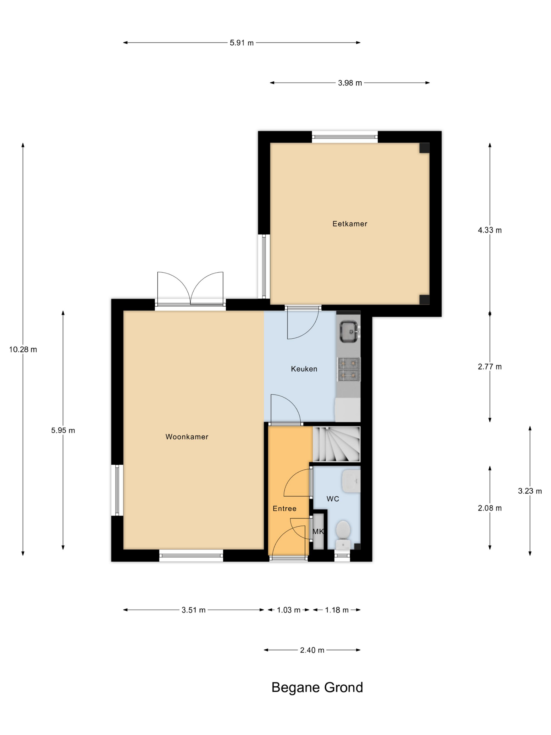 Plattegrond 1 van Koningin Julianaplein 13