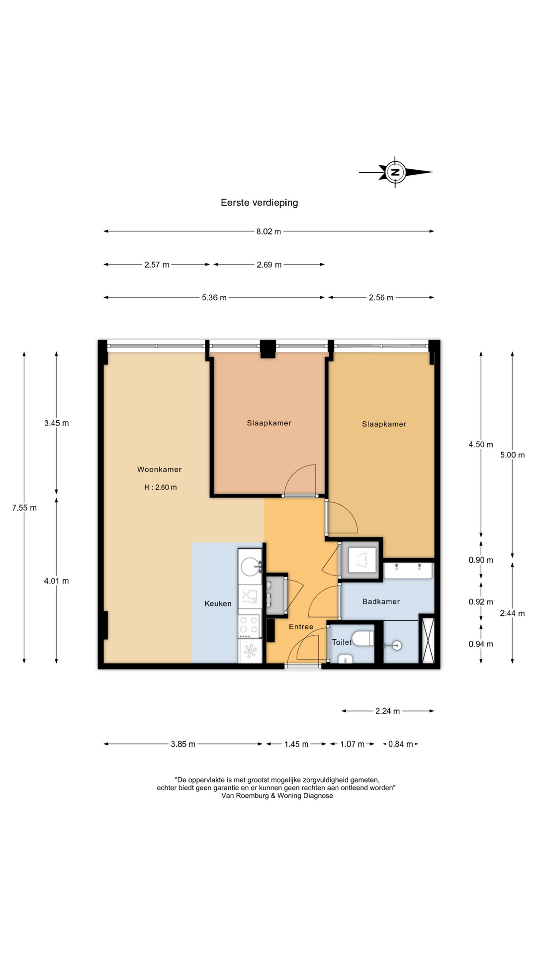 Plattegrond 1 van Overschiestraat 17A 3