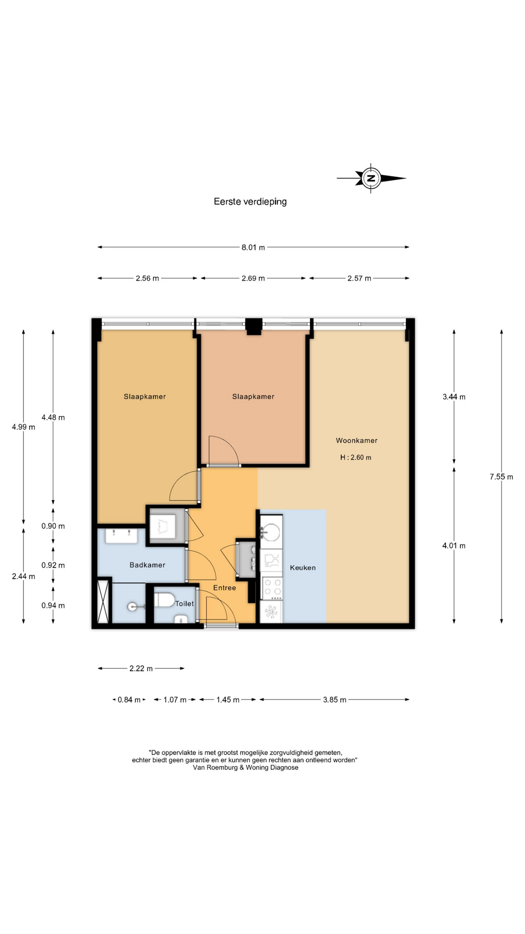 Plattegrond 1 van Overschiestraat 17A 4