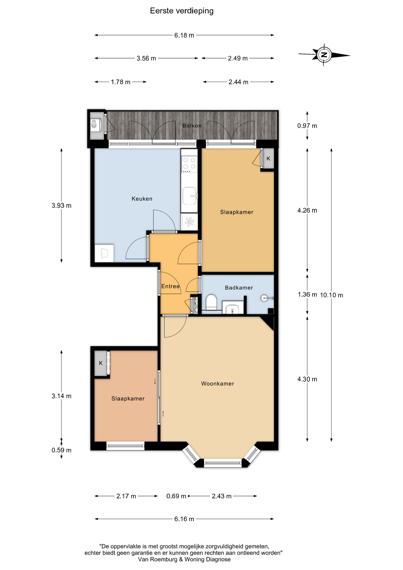 Plattegrond 1 van Leiduinstraat 41-1