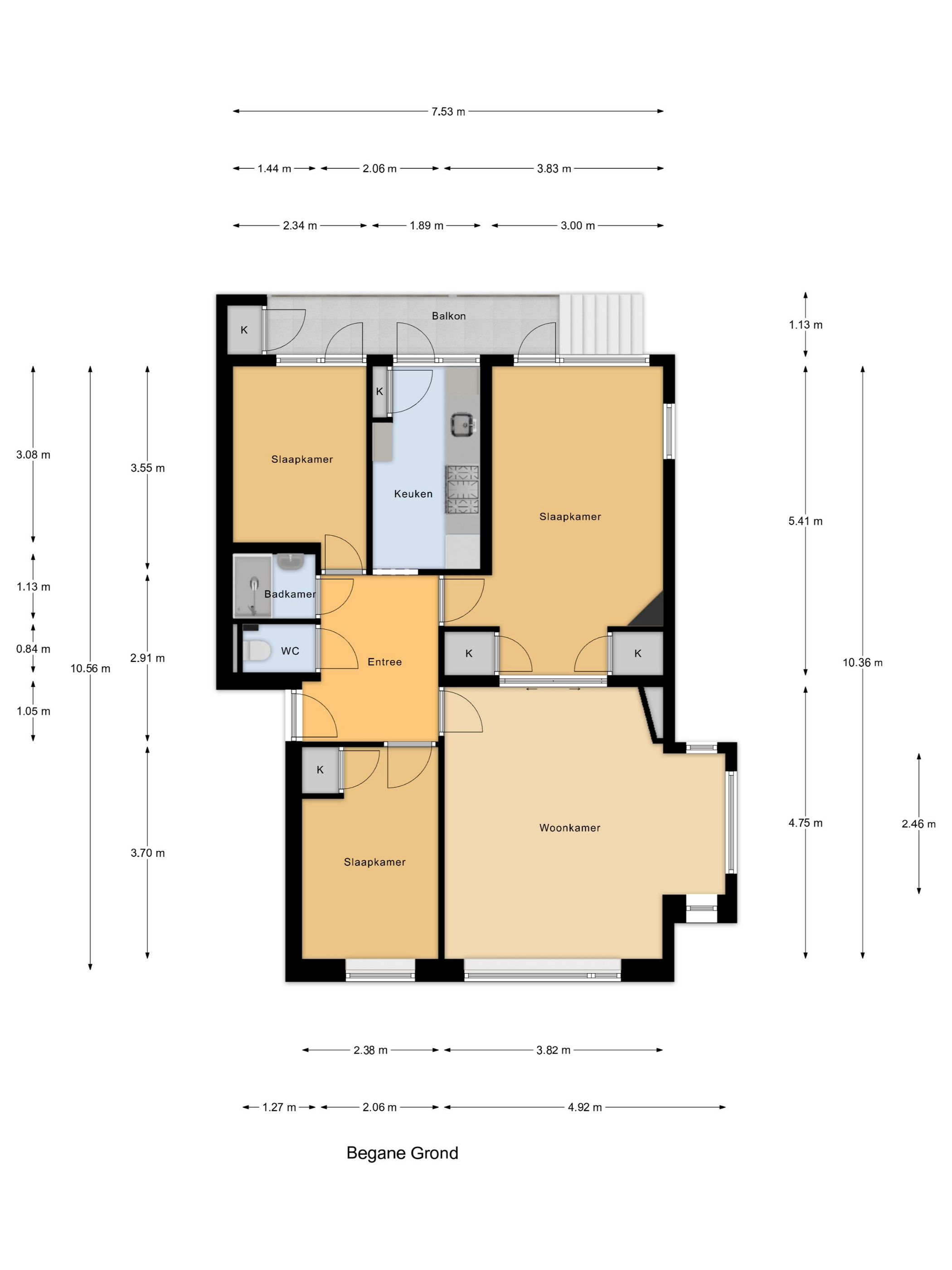 Plattegrond 1 van Rembrandtkade 222
