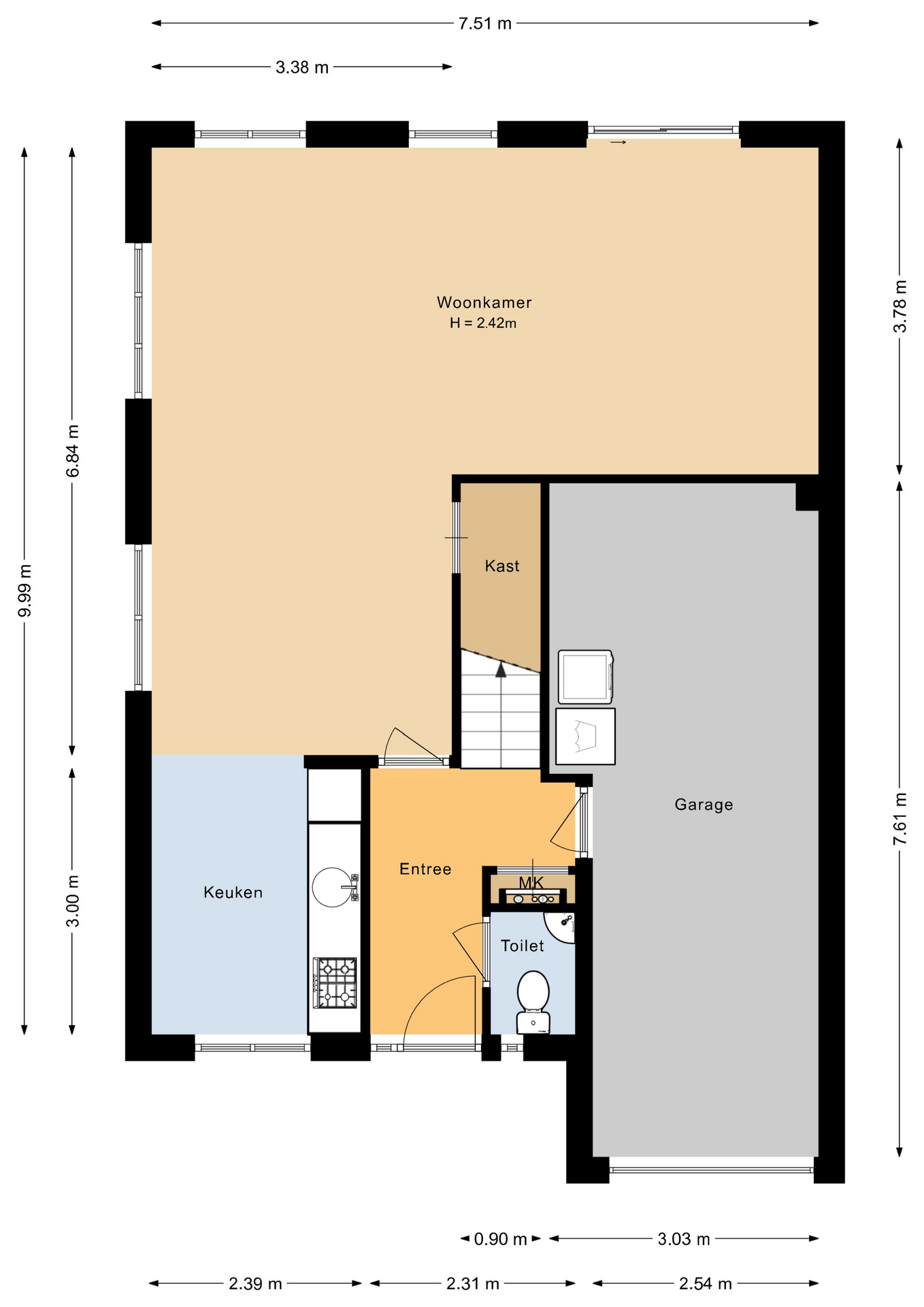 Plattegrond 1 van Strekel 30