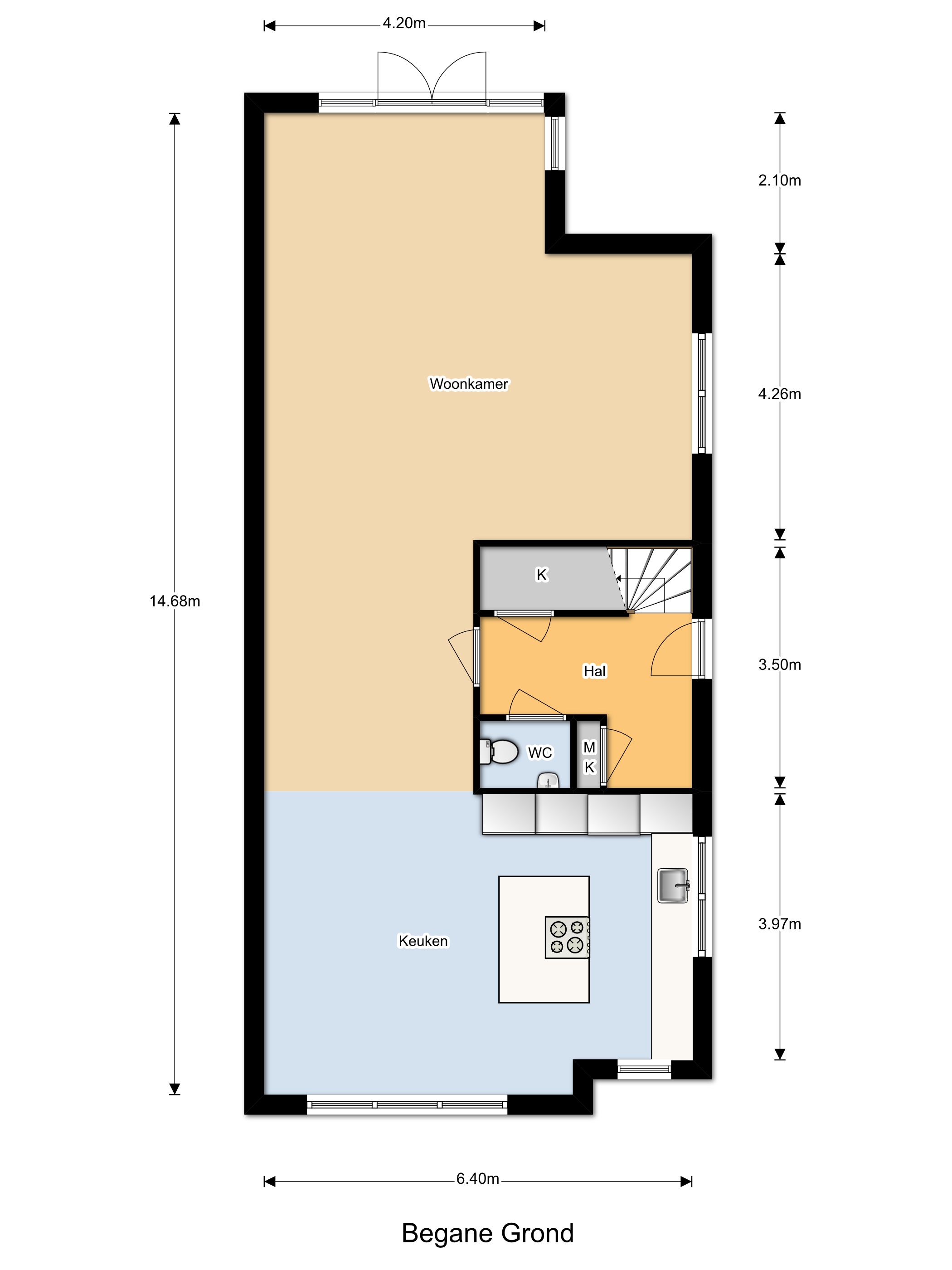 Plattegrond 1 van Vlinderslag 66