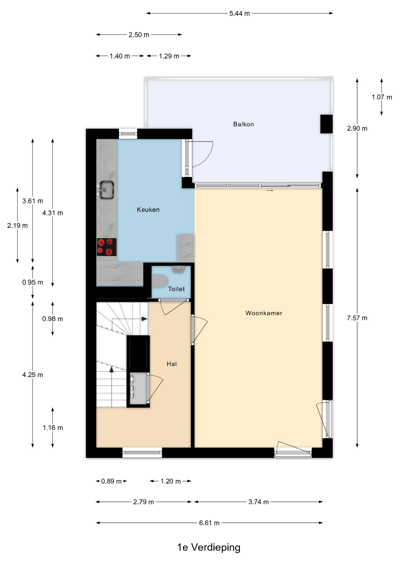 Plattegrond 1 van Egelnest 8
