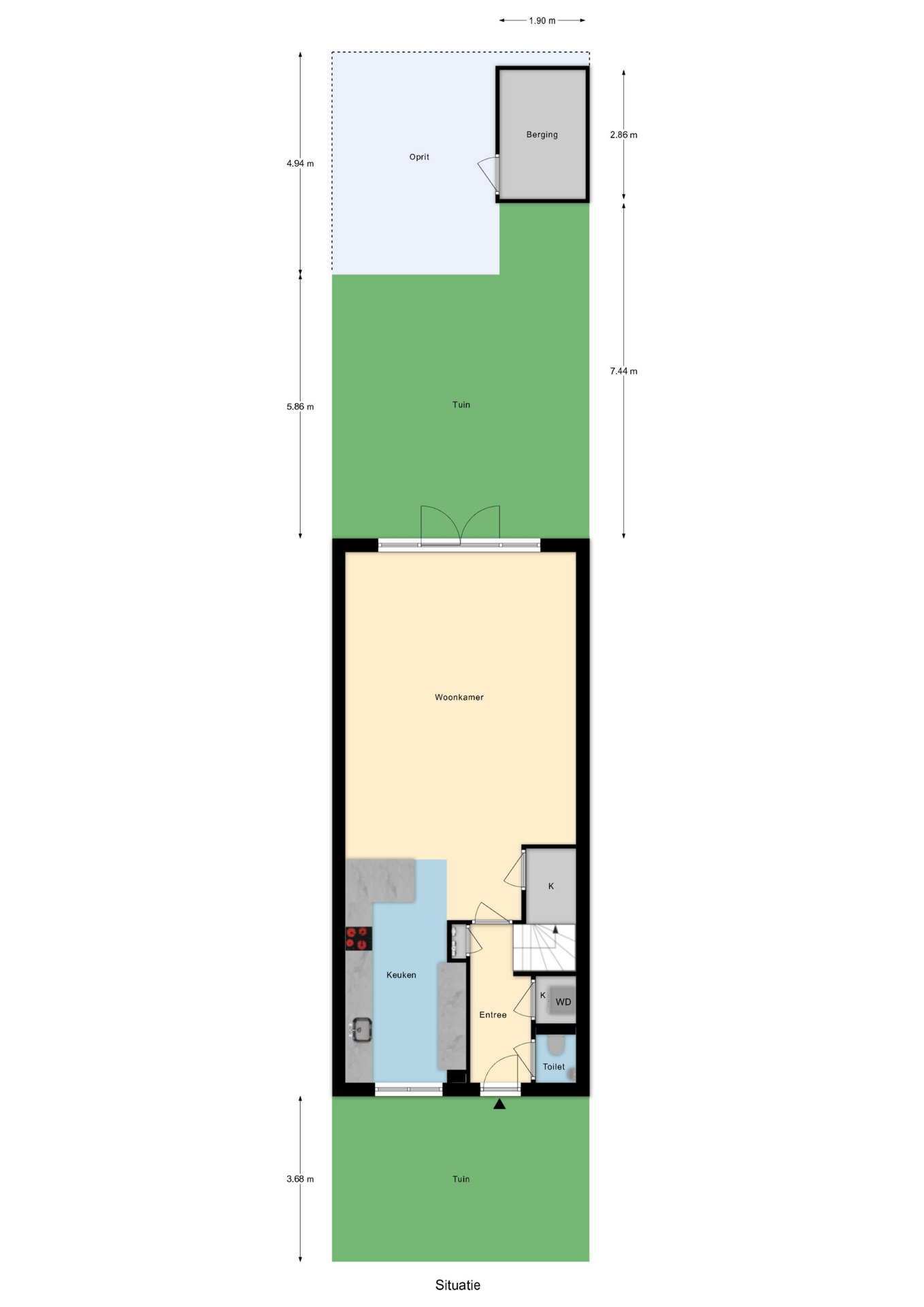 Plattegrond 1 van Honingbij 5