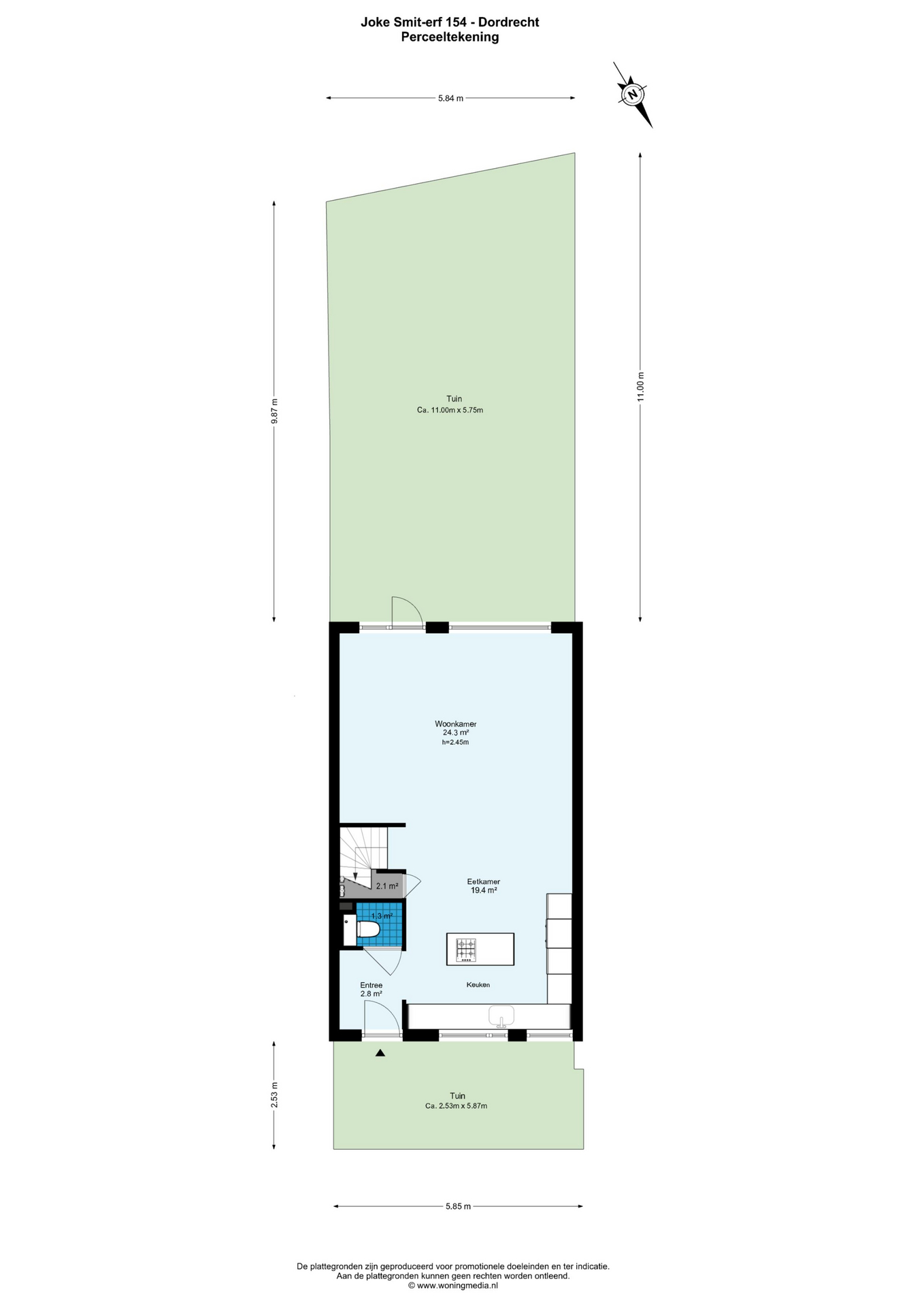Plattegrond 1 van Joke Smit-erf 154