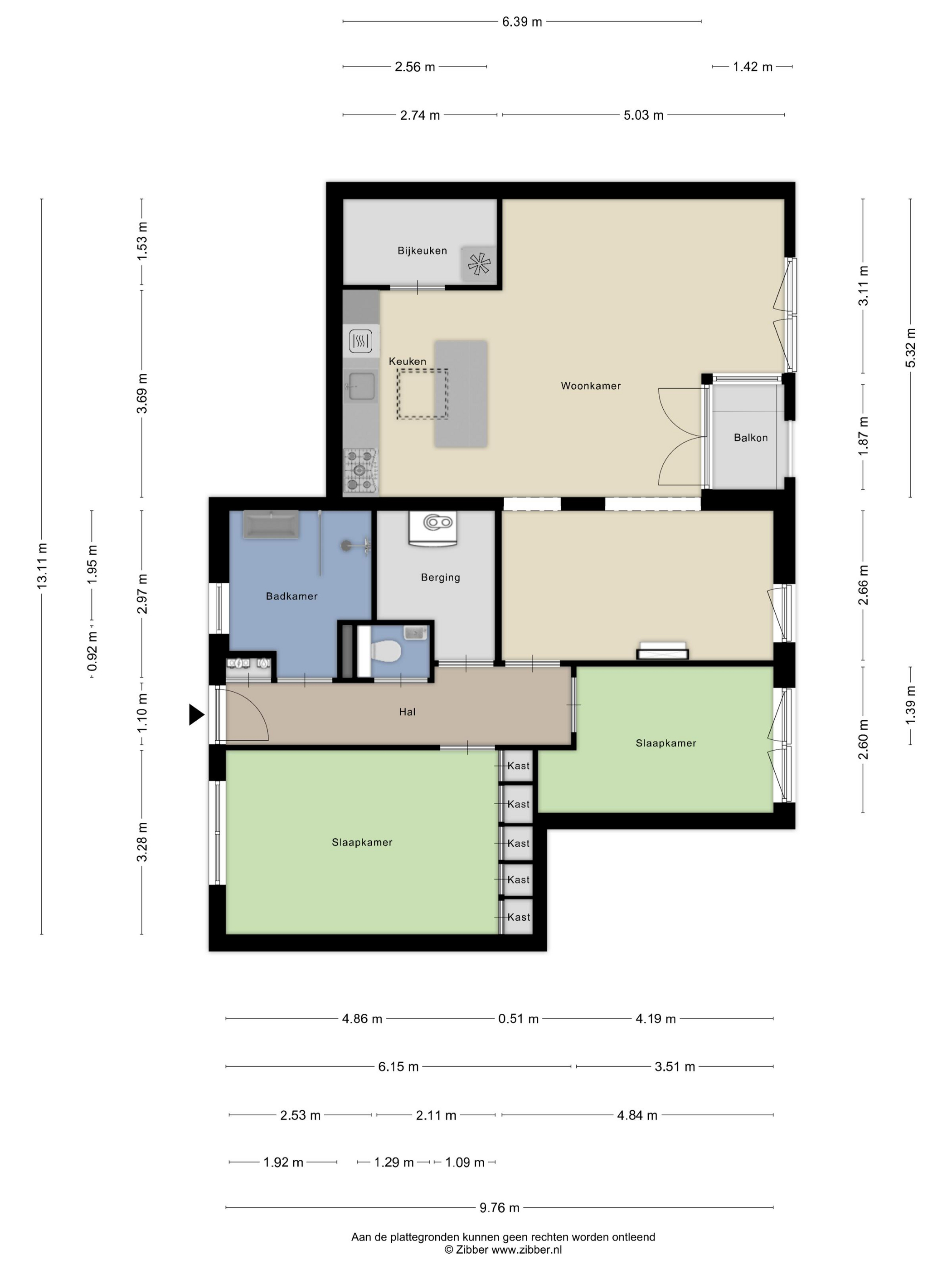 Plattegrond 1 van Kees Stipplein 68