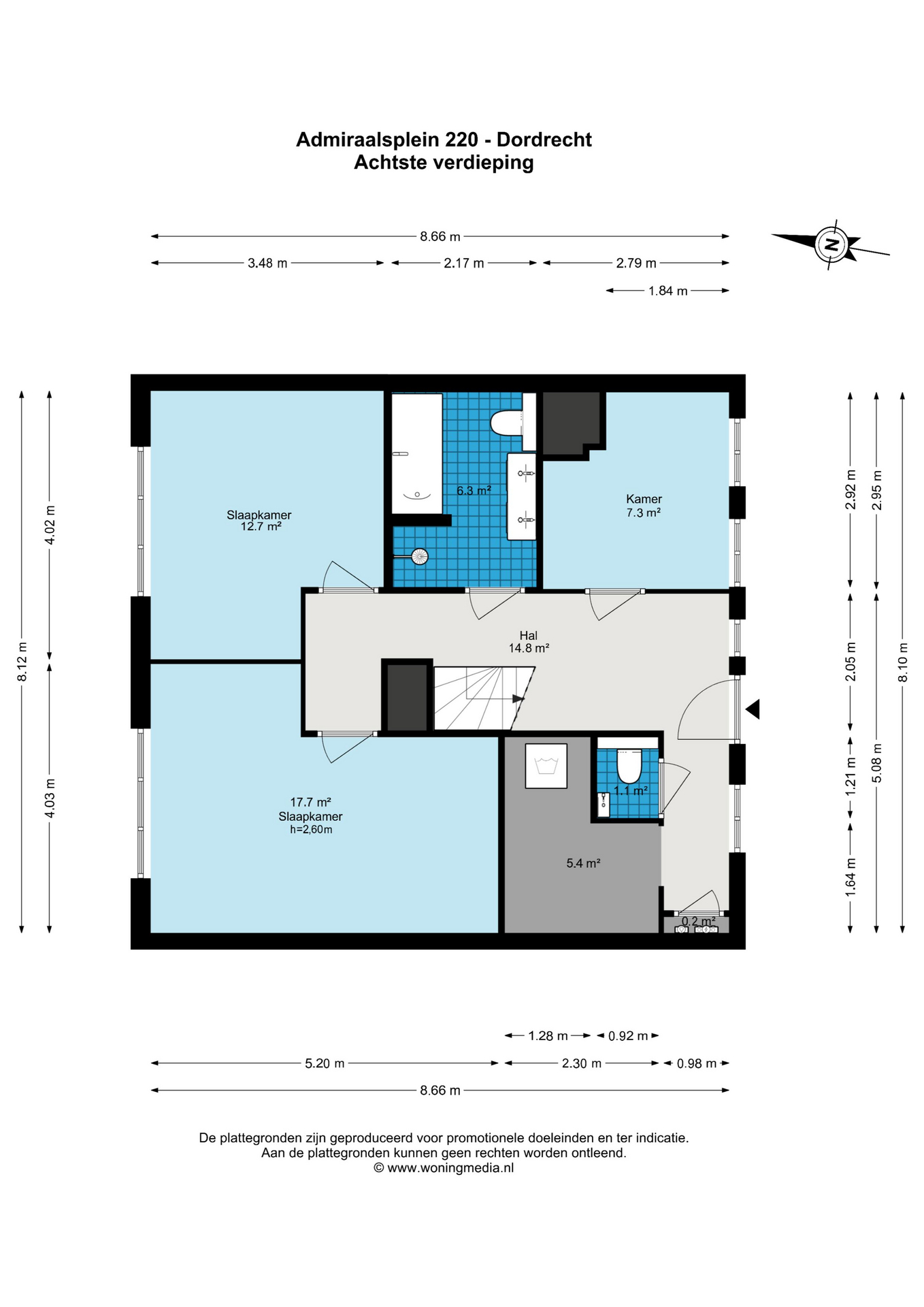 Plattegrond 1 van Admiraalsplein 220