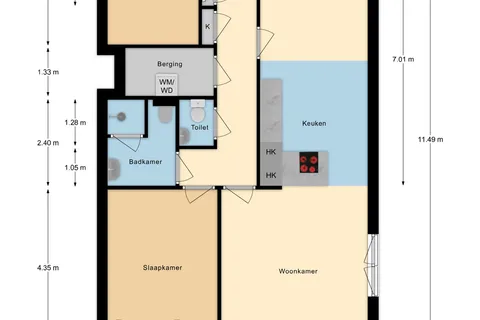 Plattegrond 1 van Fascinatio Boulevard 1030