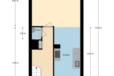 Plattegrond 1 van Ajaxstraat 106