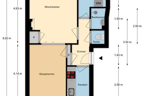 Plattegrond 1 van Ganzerikplein 7B