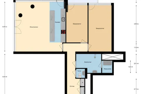 Plattegrond 1 van Baan 46T