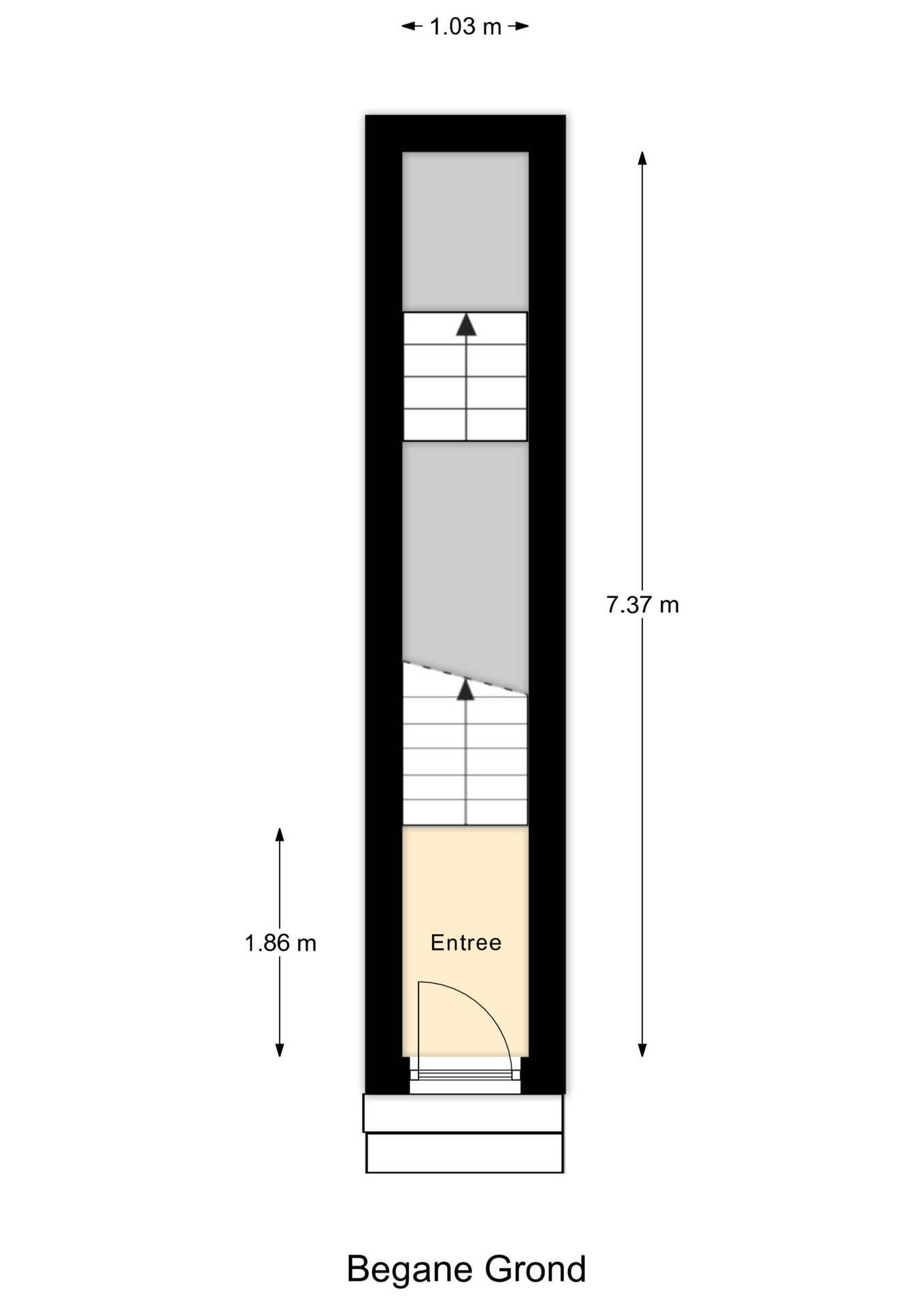 Plattegrond 1 van Spoorsingel 63B