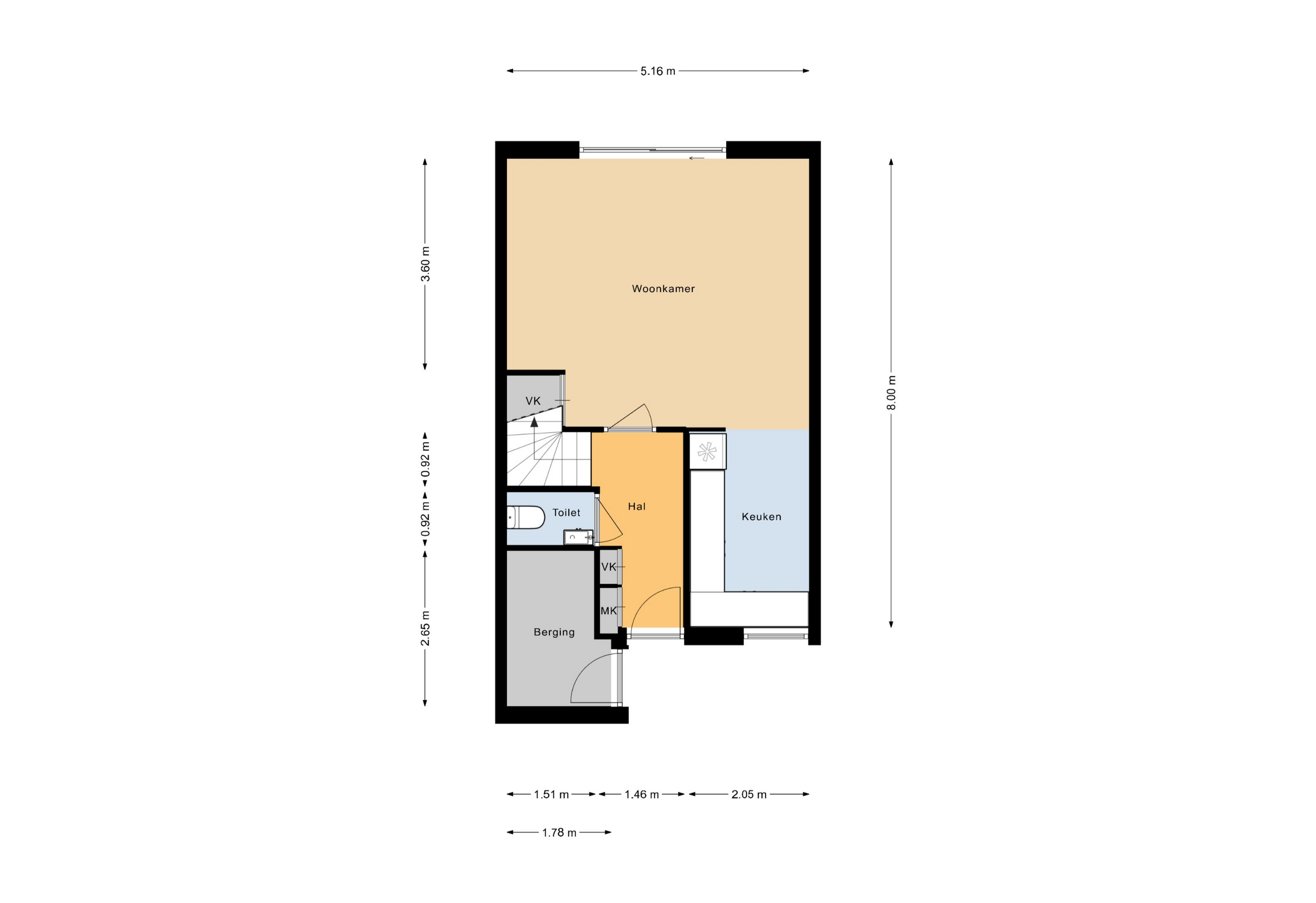 Plattegrond 1 van Vecht 81