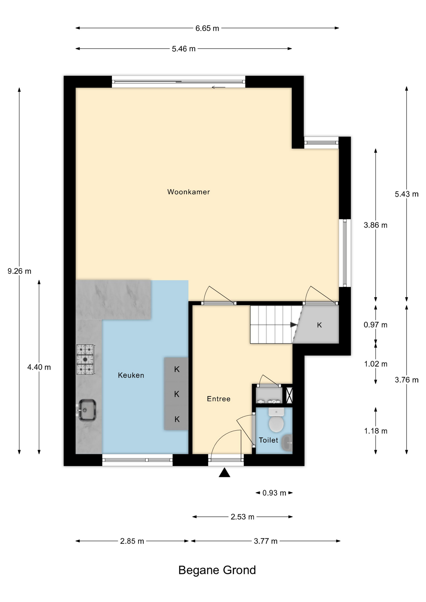 Plattegrond 1 van Regentessenlaan 2