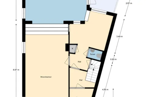 Plattegrond 1 van Heemraadssingel 128A