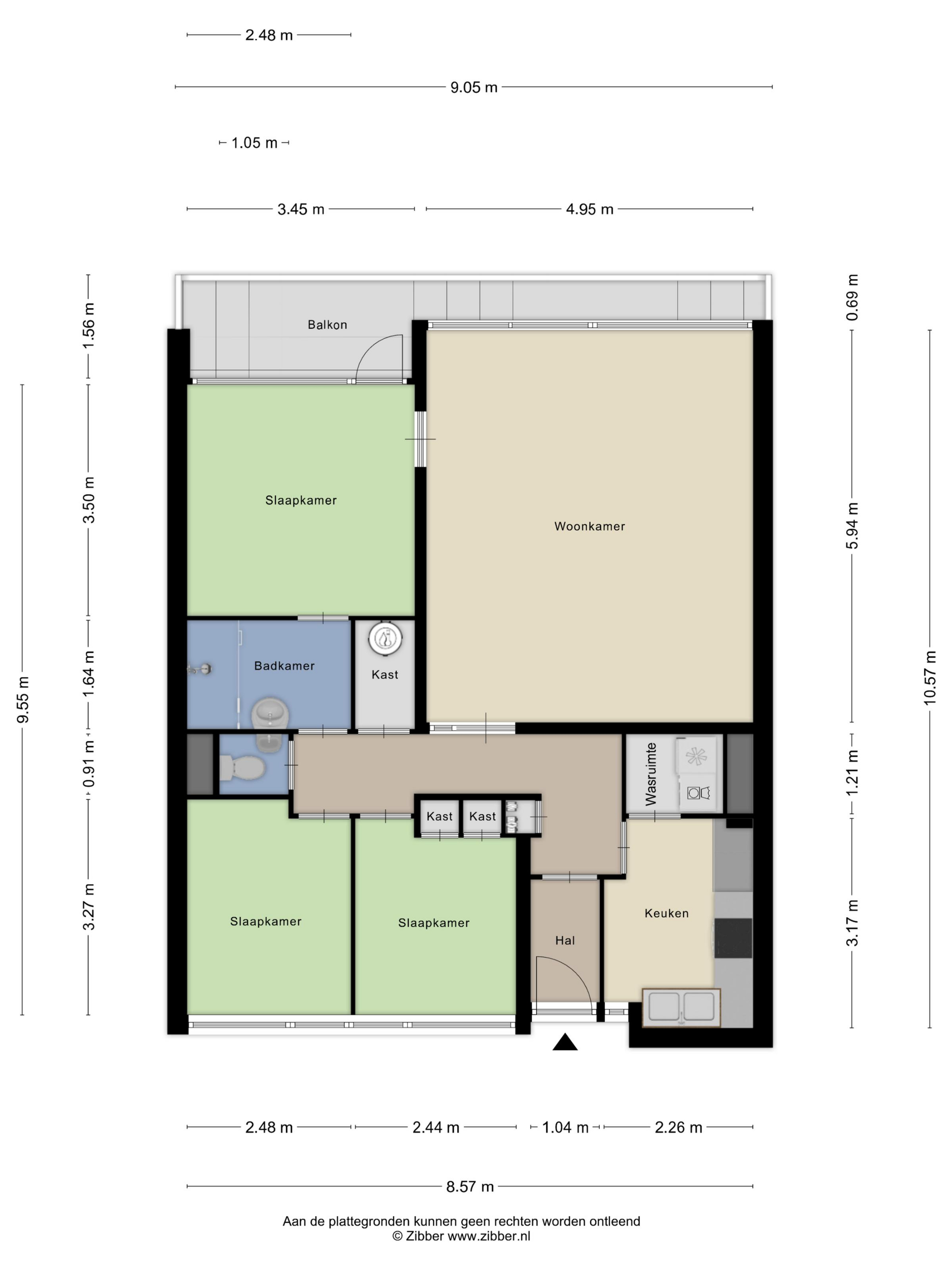 Plattegrond 1 van Dreef 70
