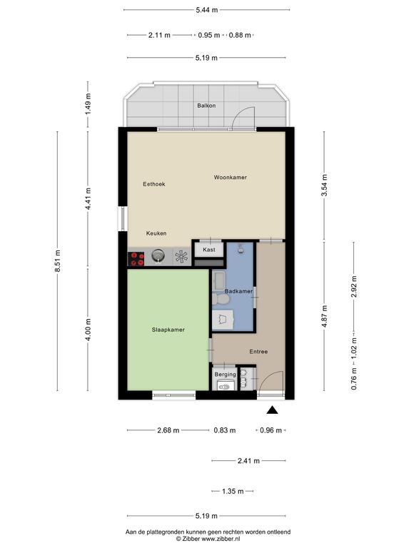 Plattegrond 1 van Hortensia 18