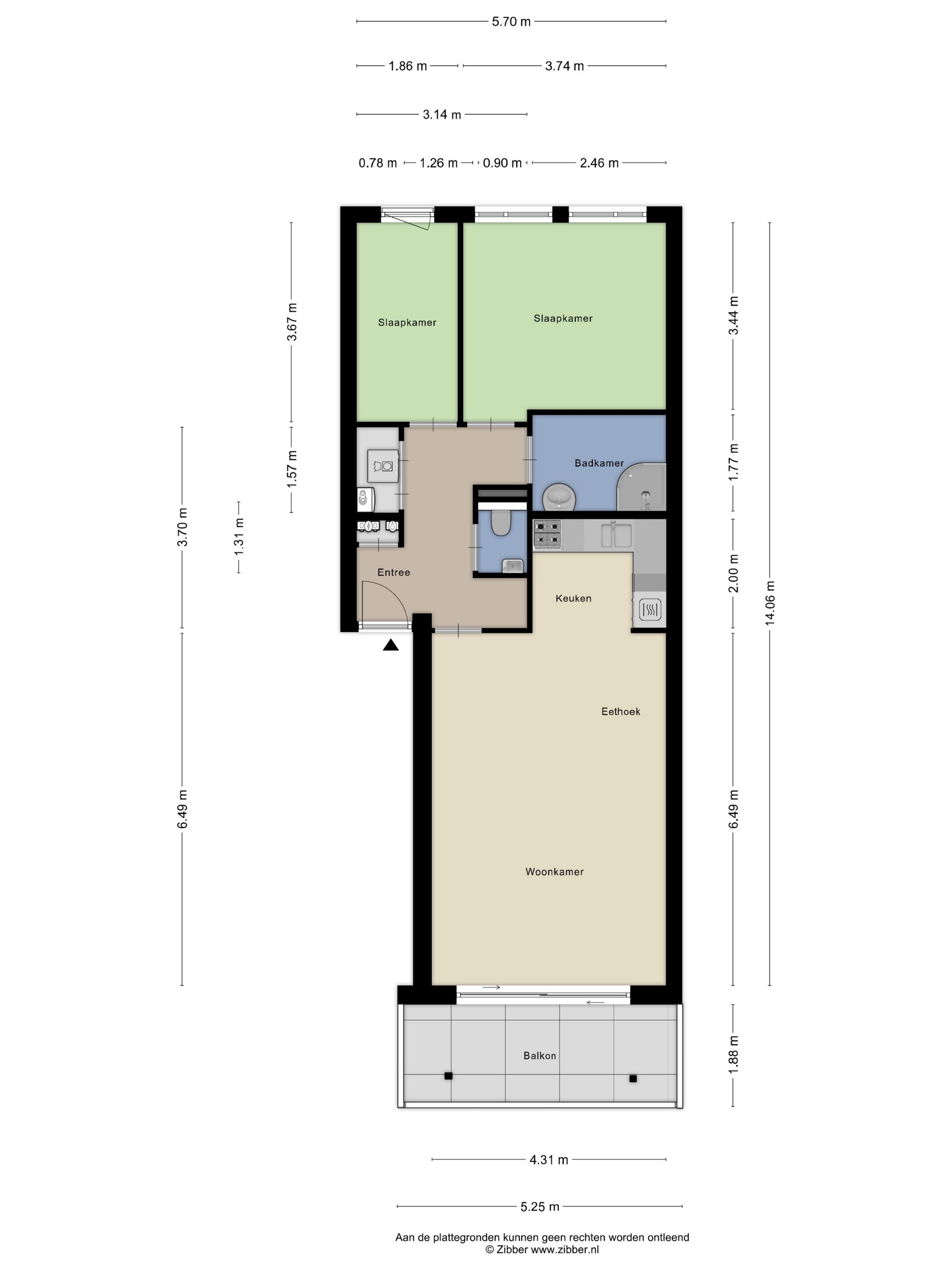 Plattegrond 1 van Blekerij 53