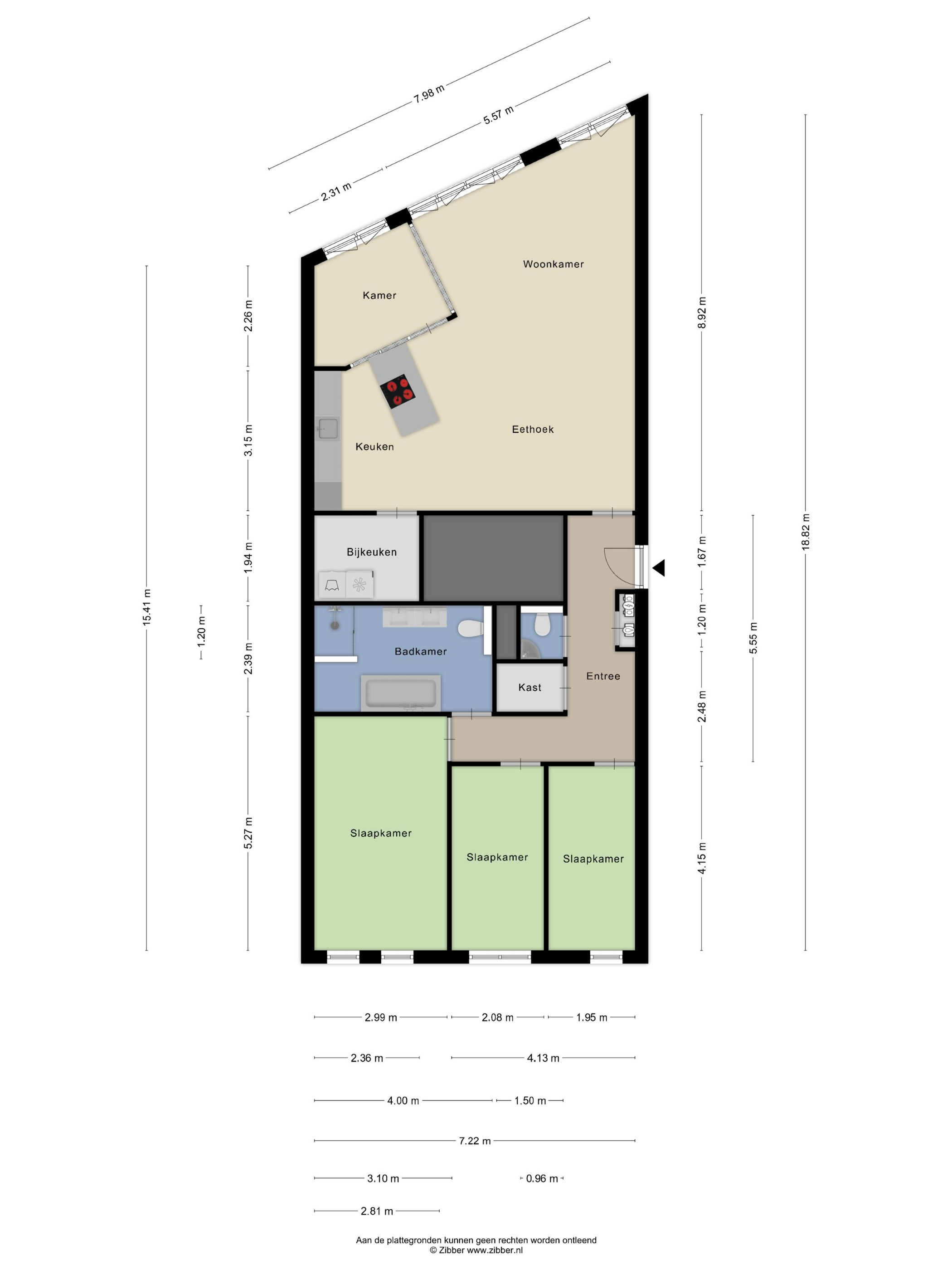 Plattegrond 1 van Brouwersgracht 184