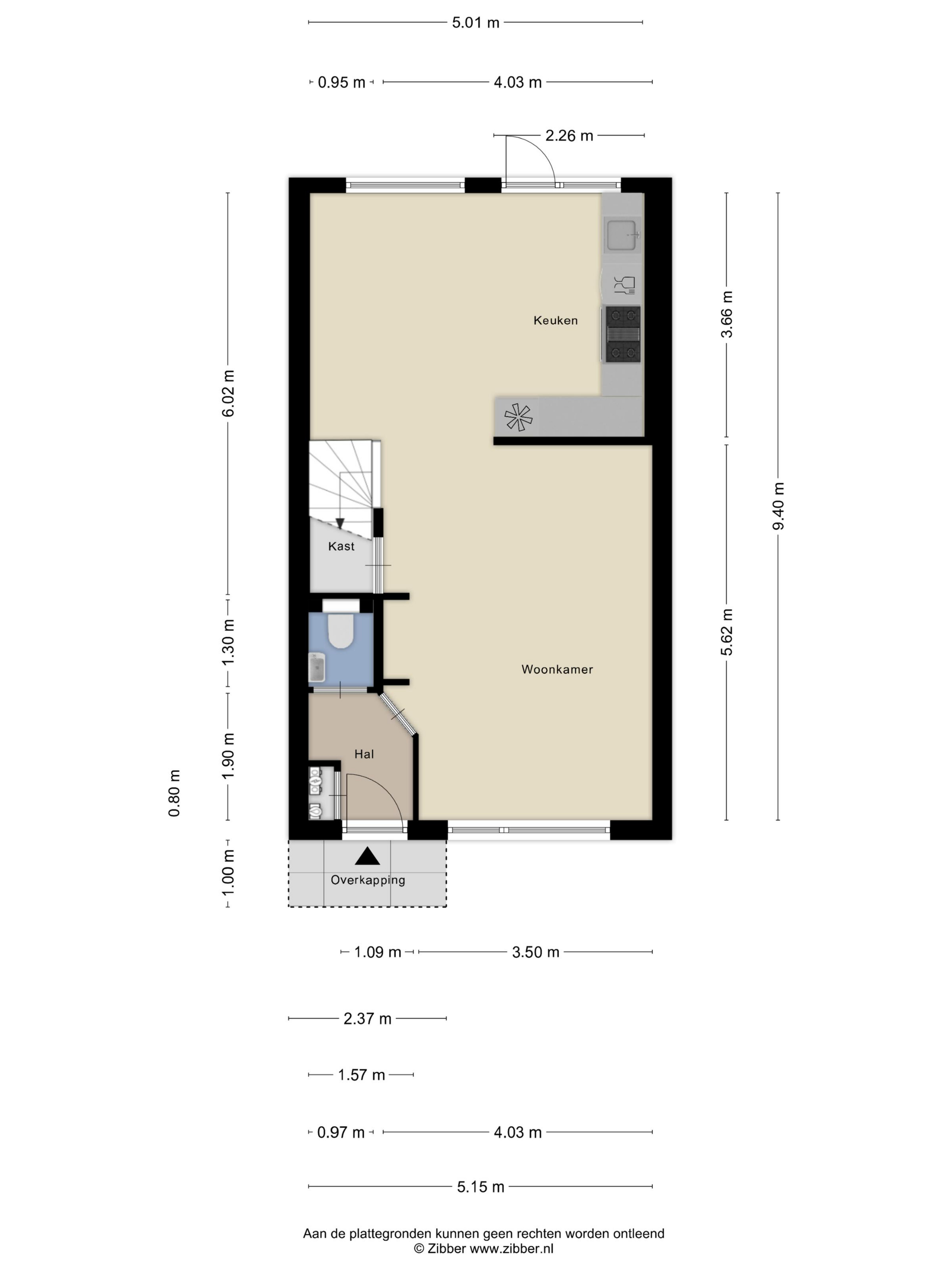Plattegrond 1 van Muurzwaluw 8