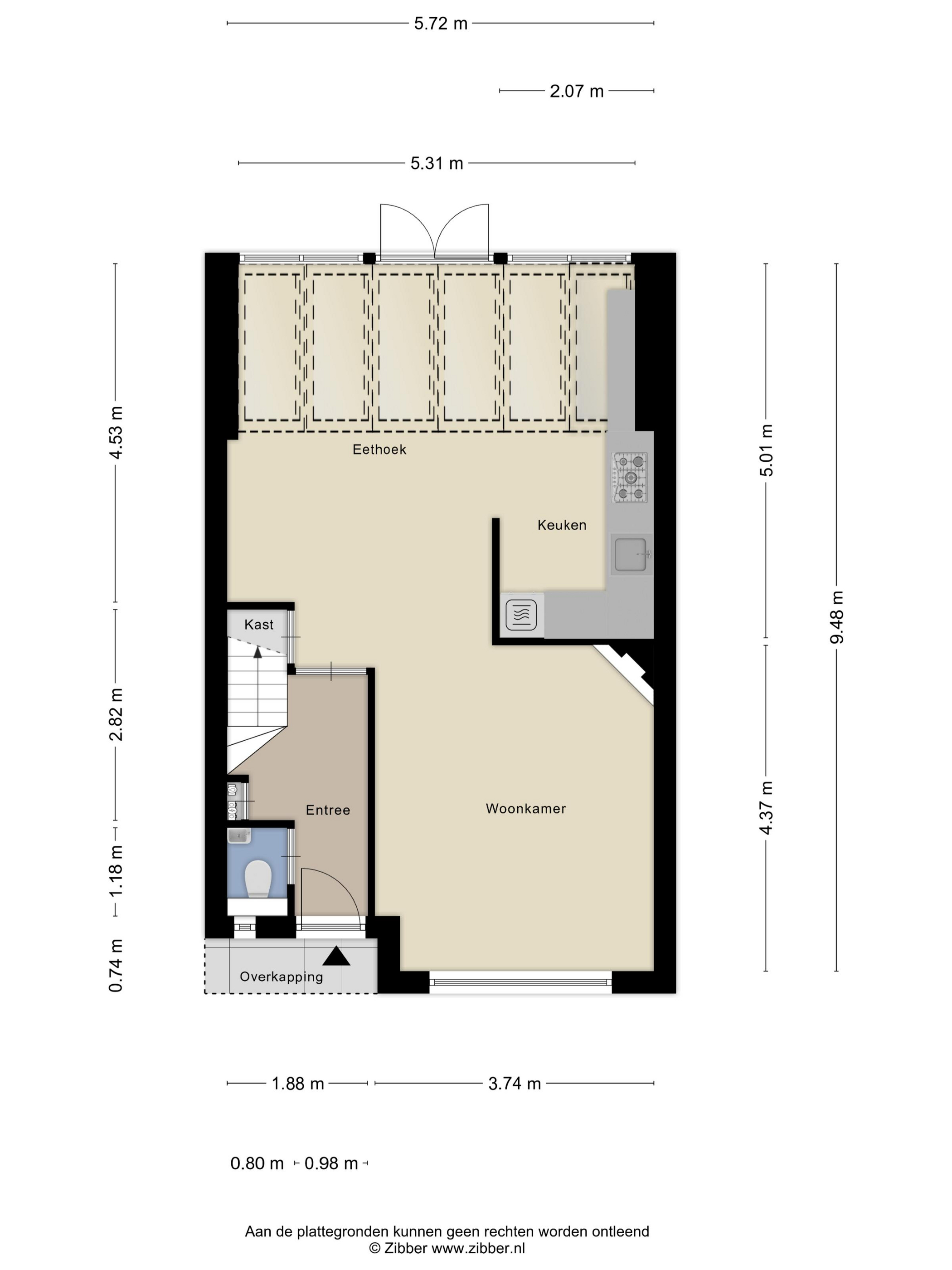 Plattegrond 1 van Dr. Colijnstraat 113