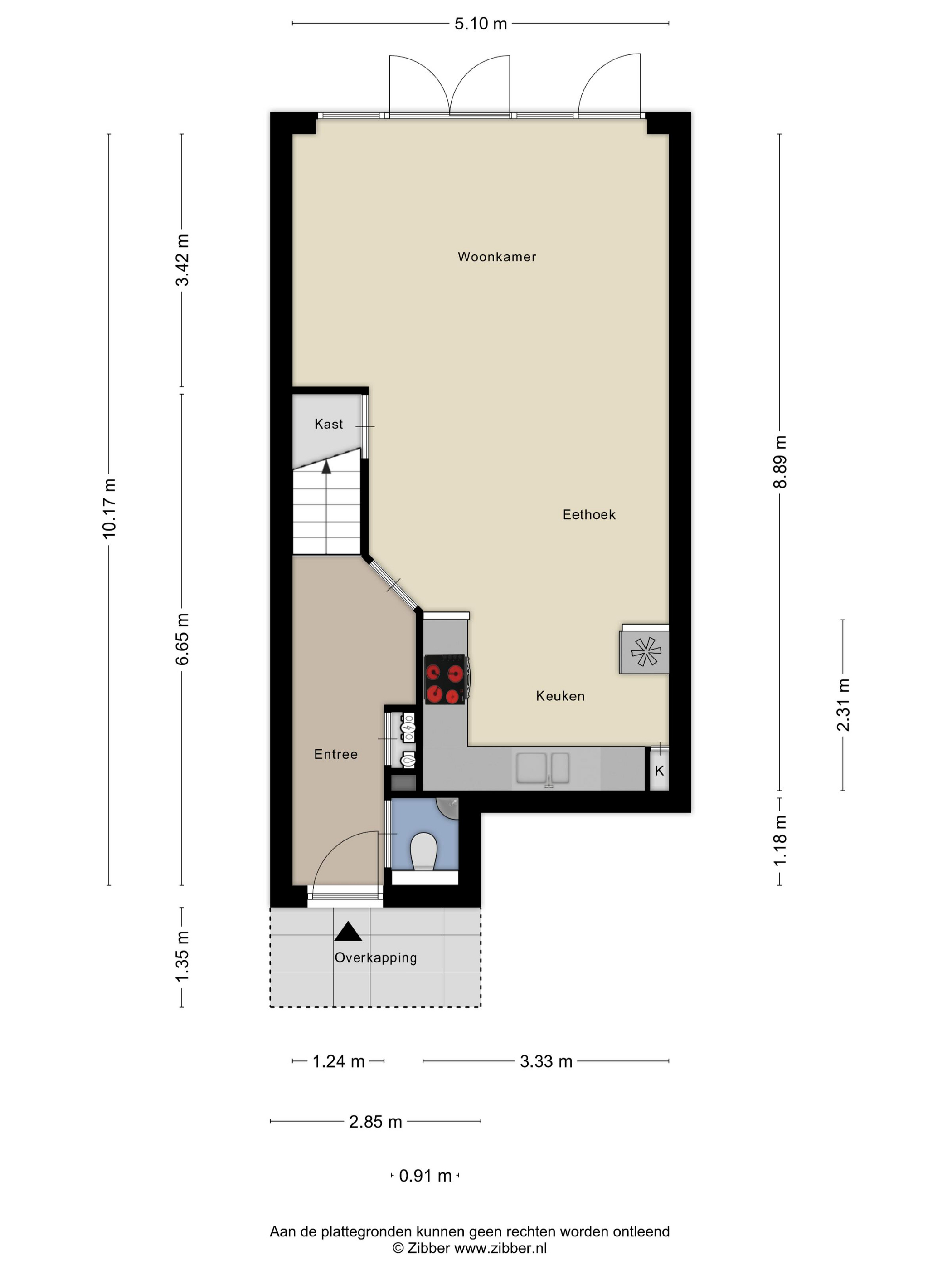 Plattegrond 1 van Dagpauwooglaan 5