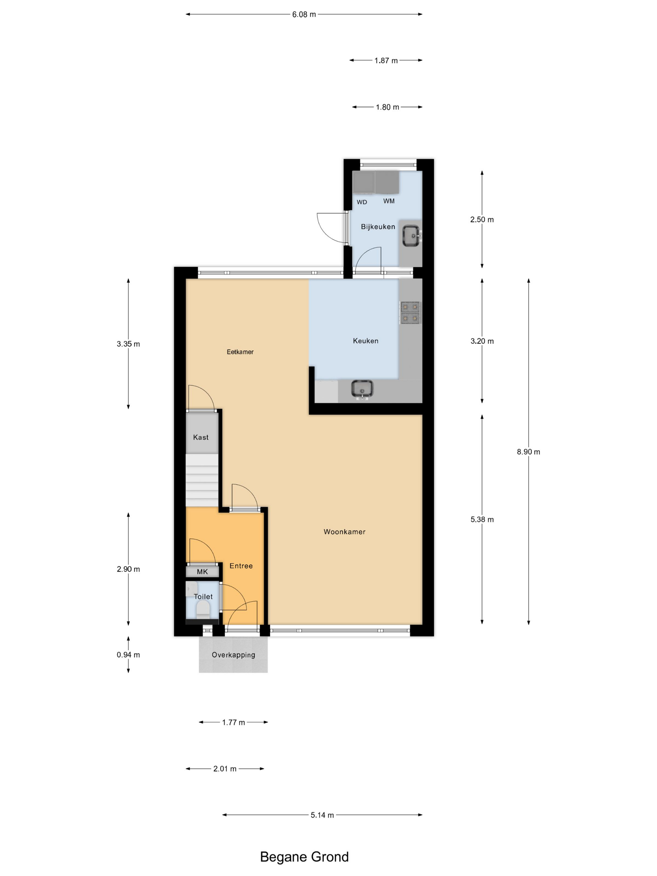 Plattegrond 1 van Noorderkroon 66