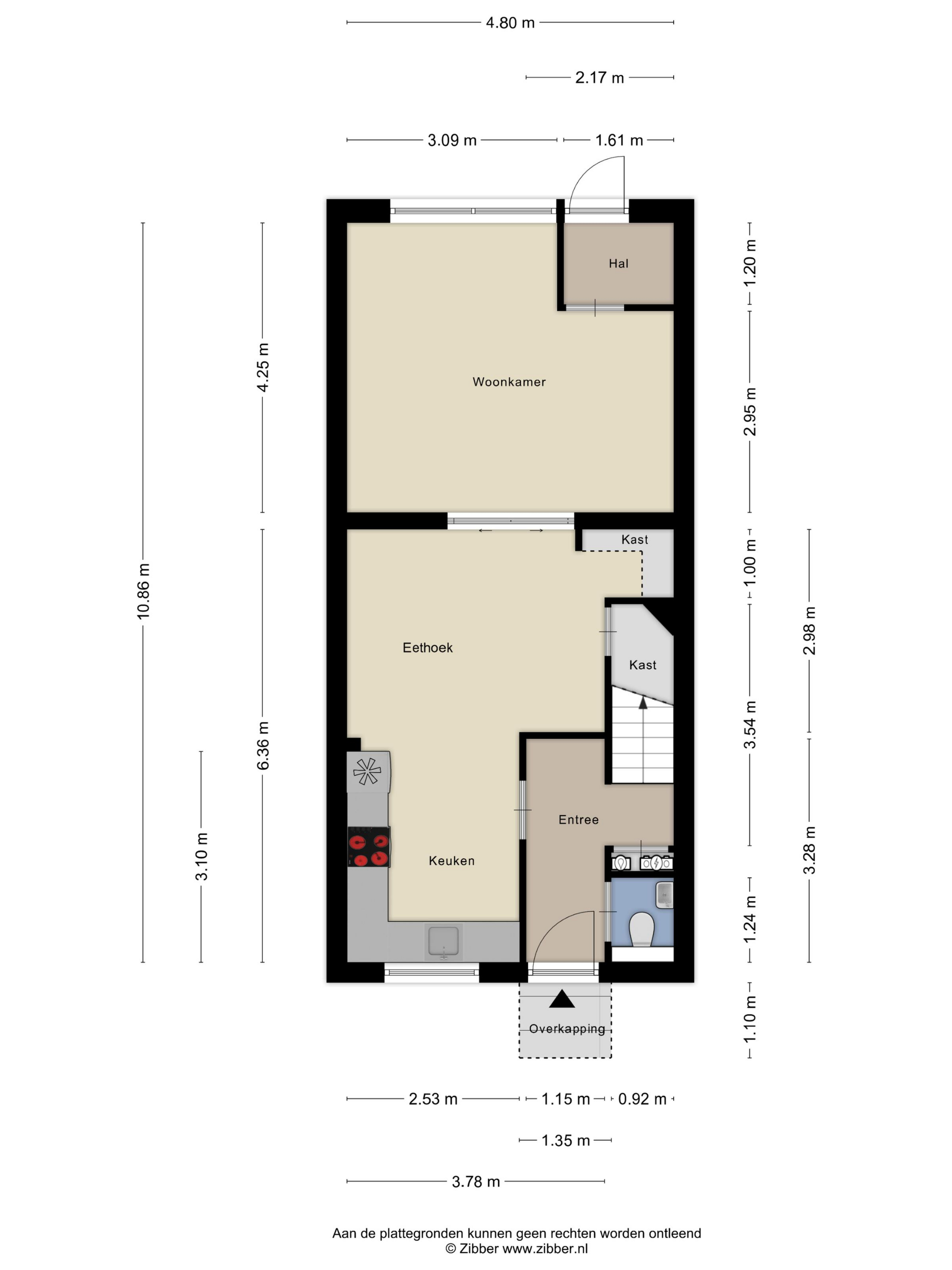 Plattegrond 1 van Jagerspad 25