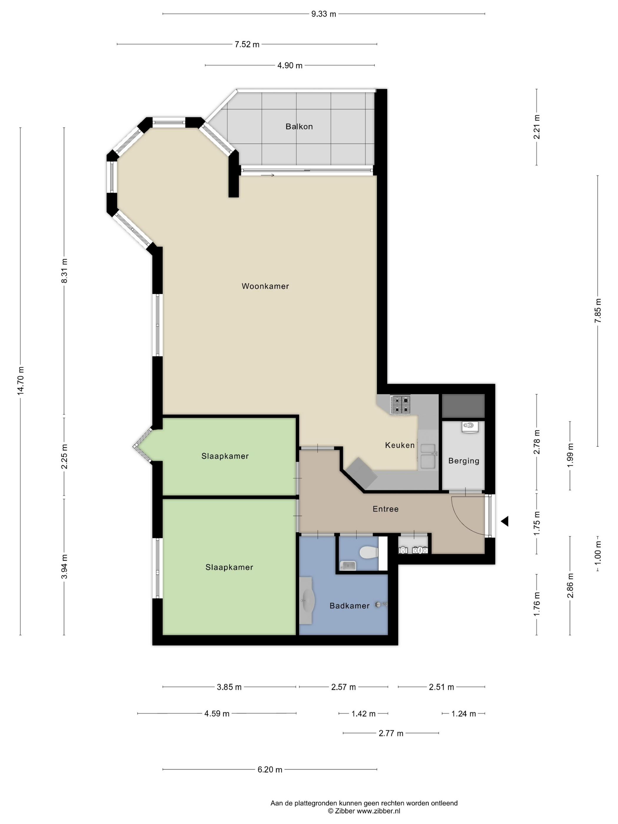 Plattegrond 1 van Kerkewijk 75J