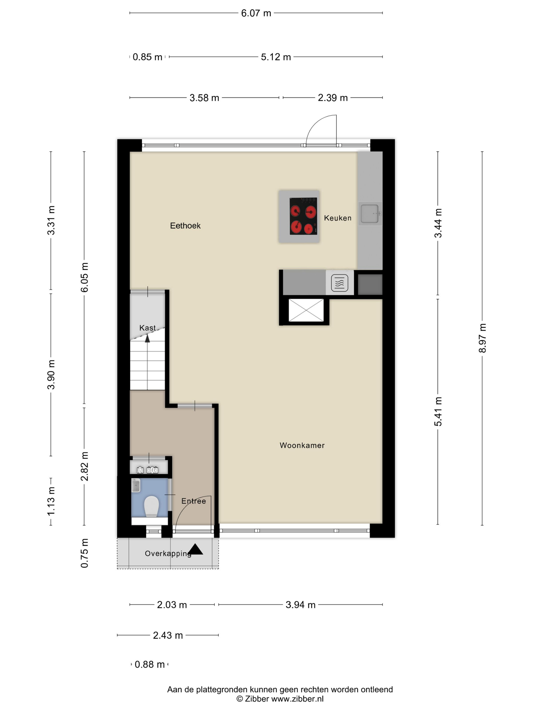 Plattegrond 1 van Noorderkroon 30