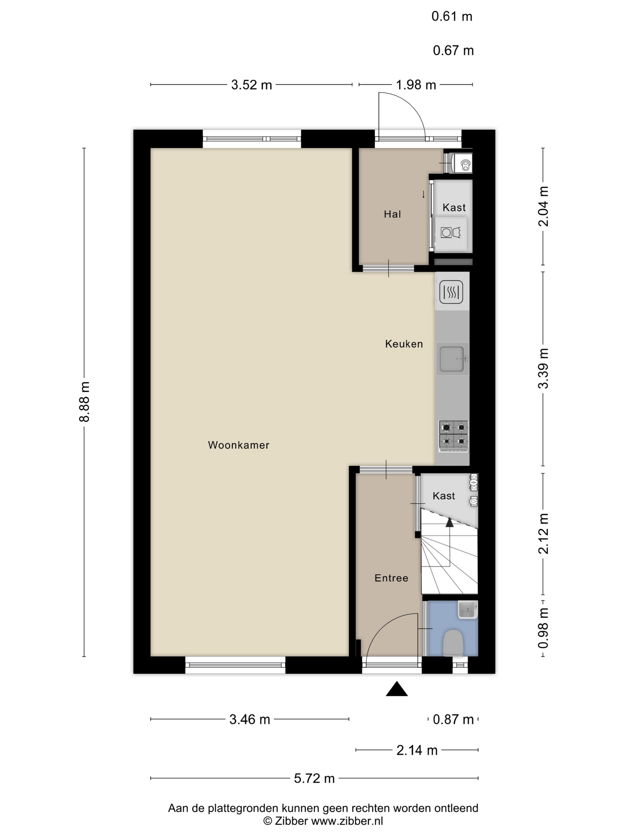 Plattegrond 1 van Cuneraweg 183