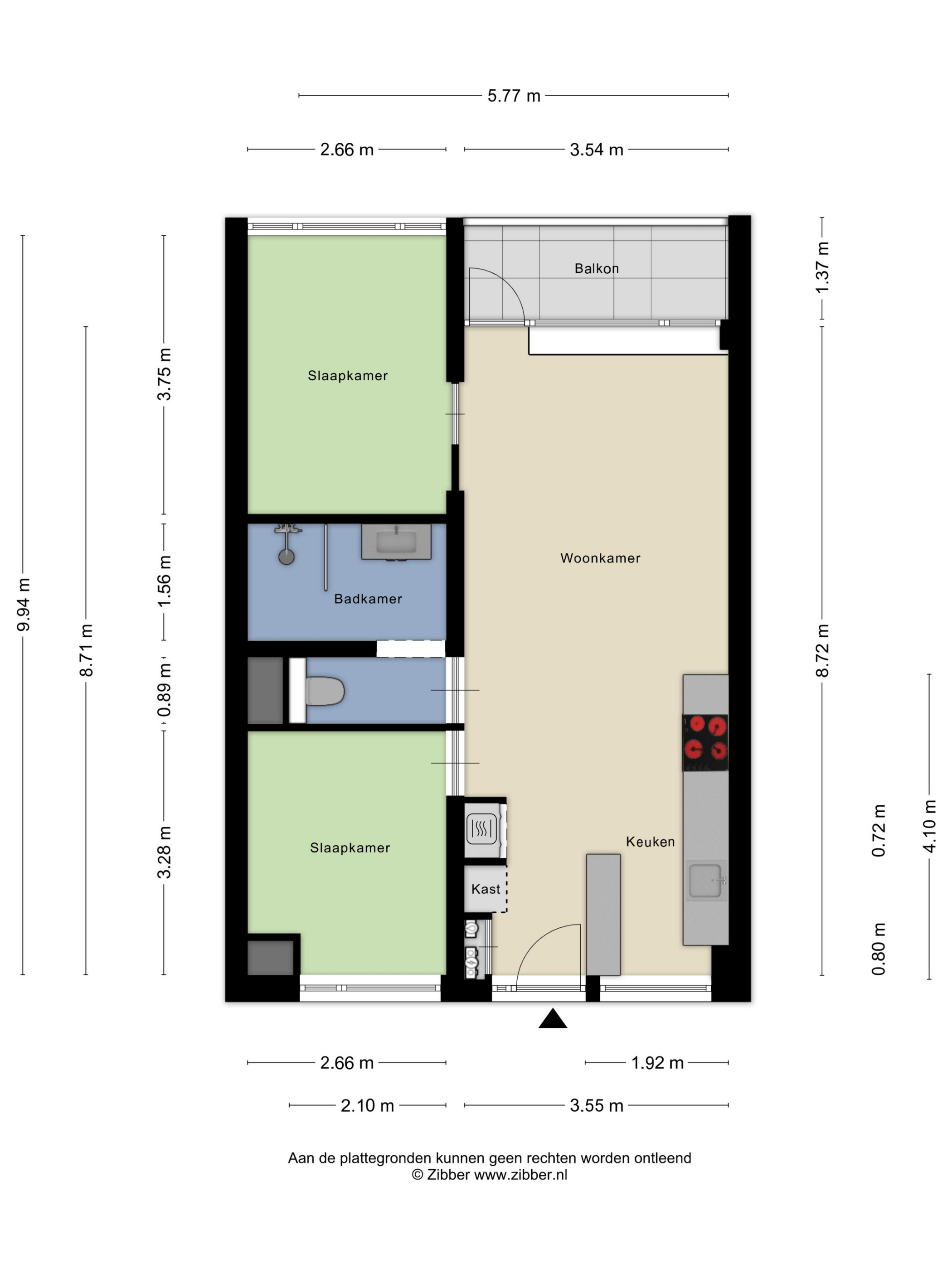 Plattegrond 1 van De Sterke Arm 127