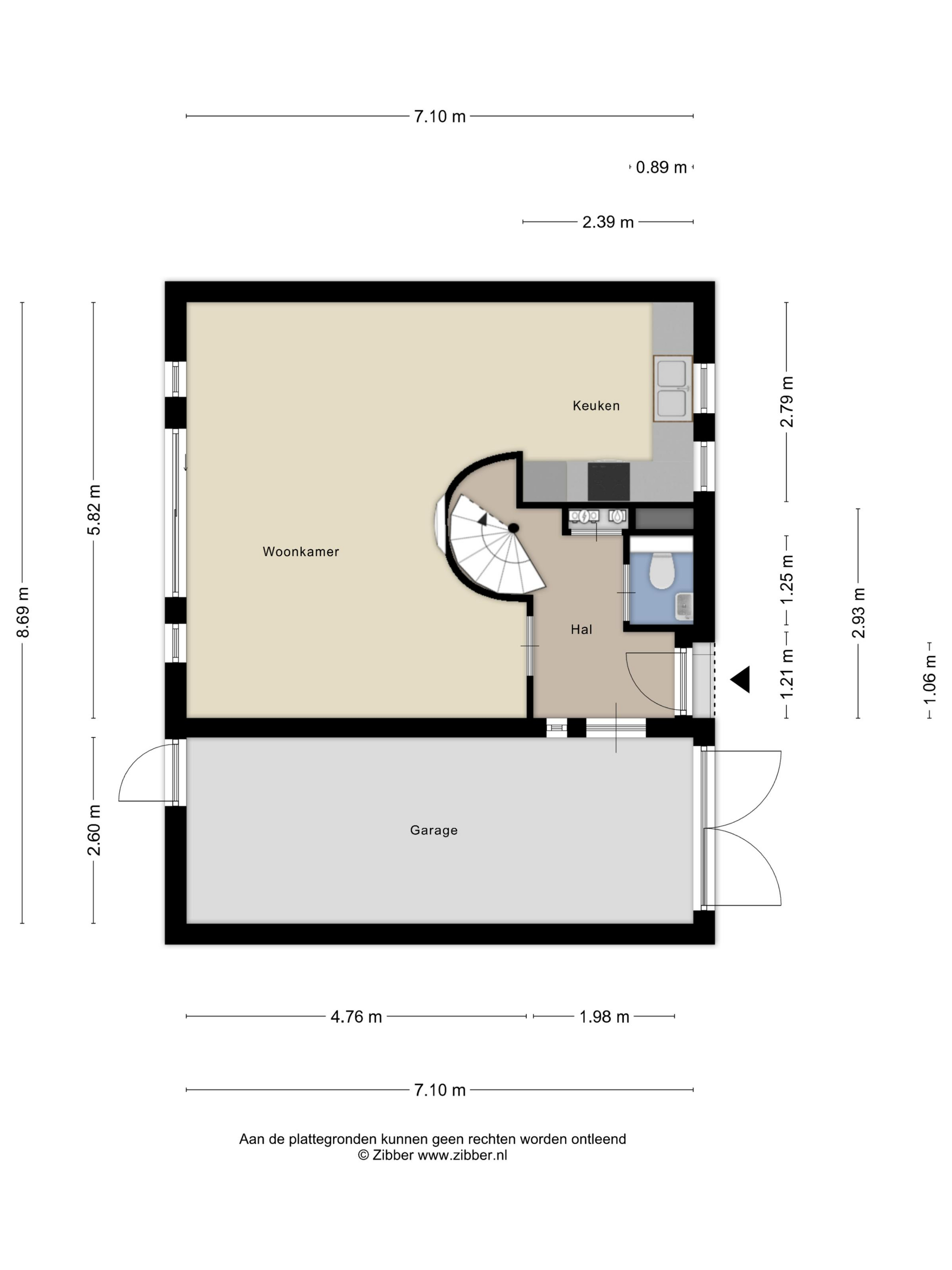 Plattegrond 1 van Frida Katzstraat 10