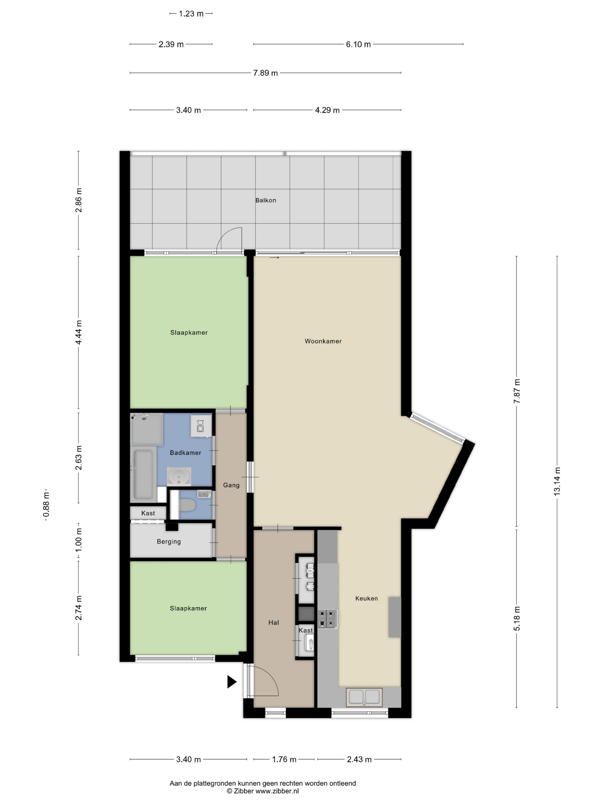 Plattegrond 1 van Edelmanlaan 58