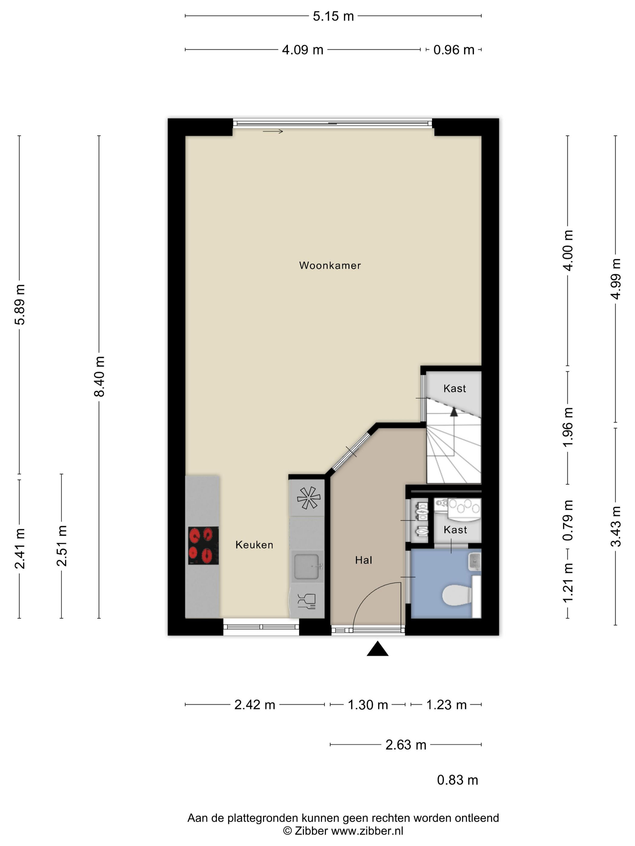 Plattegrond 1 van Donsvlinderstraat 45