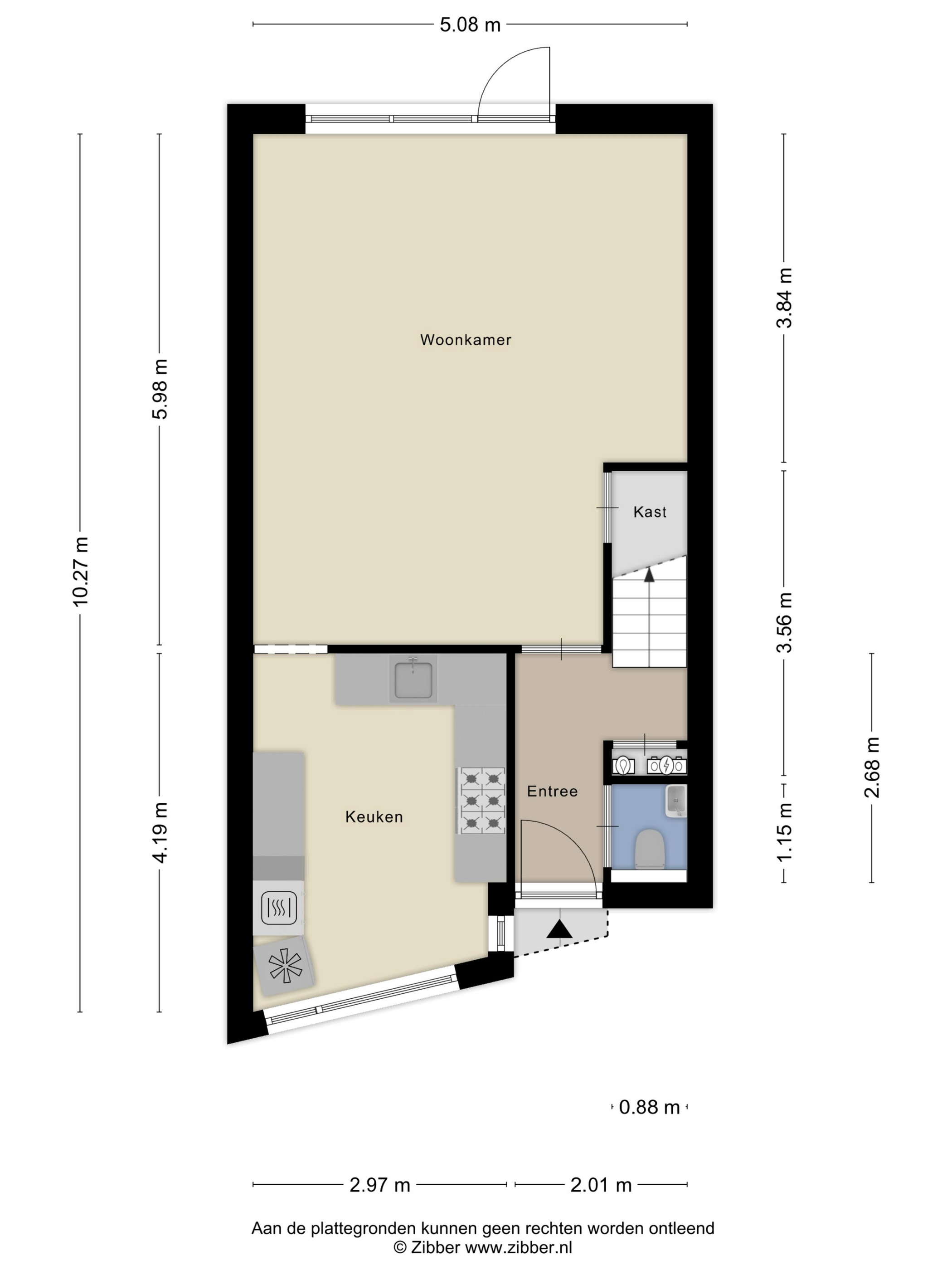 Plattegrond 1 van Stadhouderslaan 50