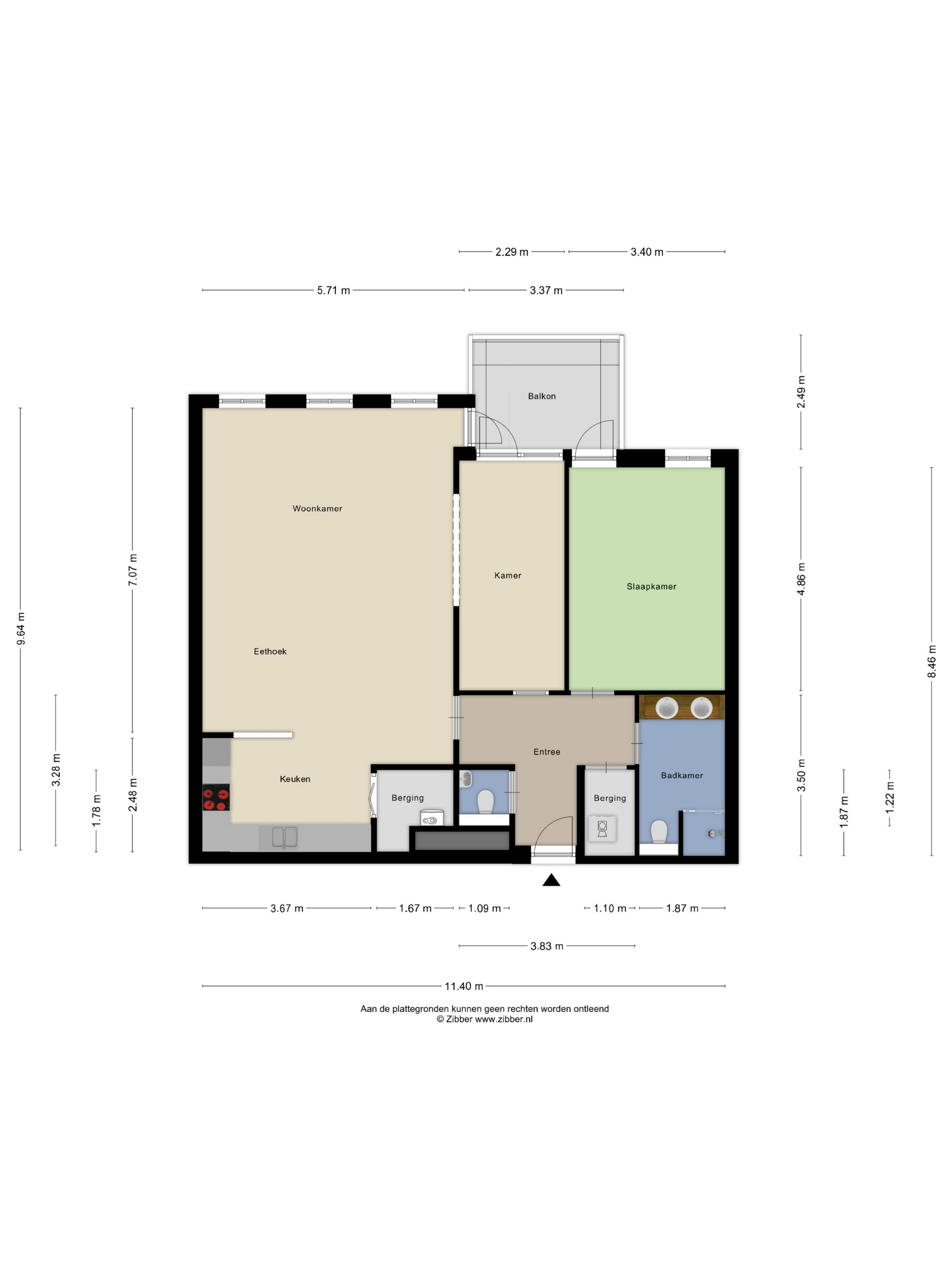Plattegrond 1 van Rhenendael 45