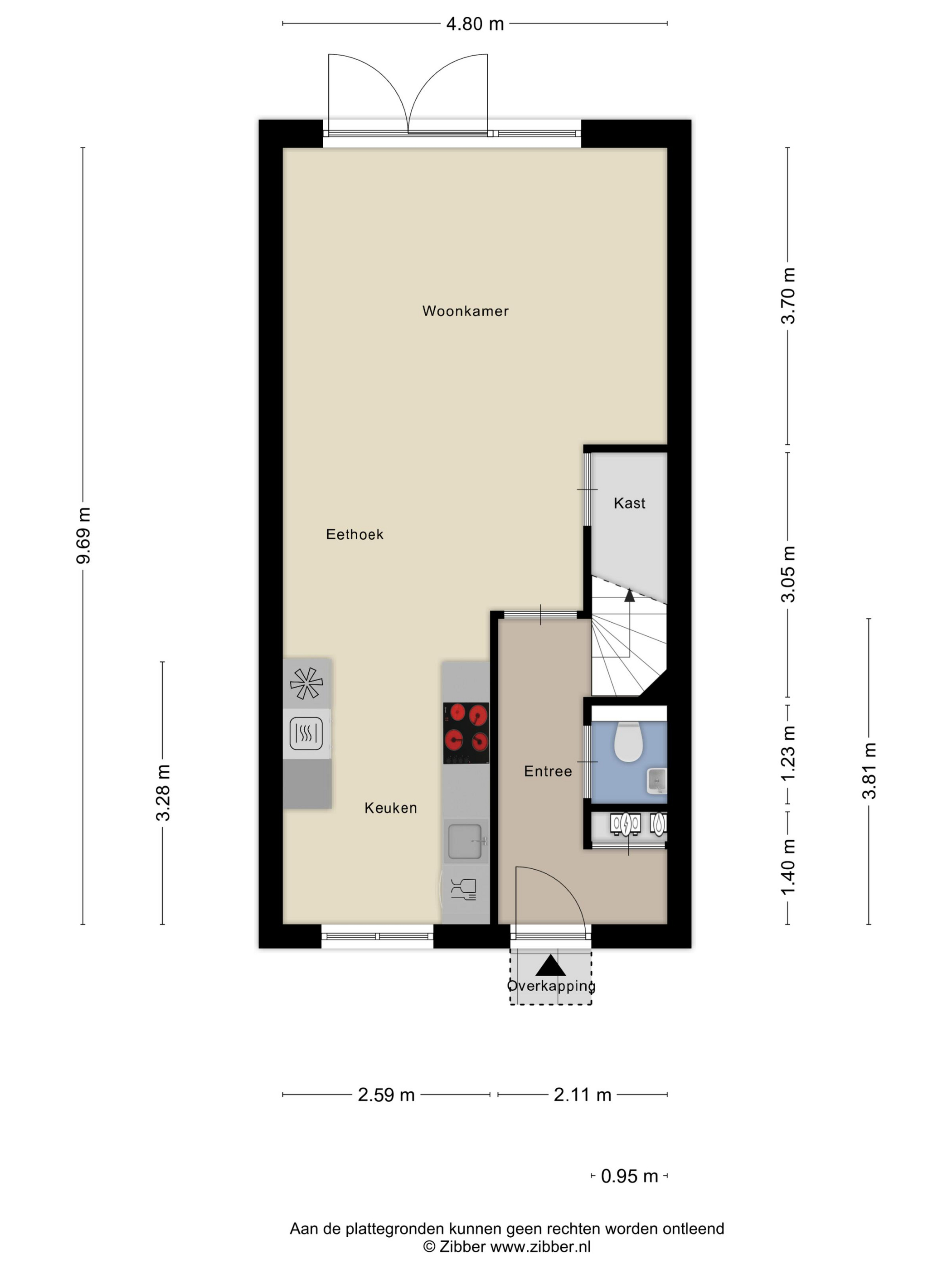 Plattegrond 1 van Veenraden 4
