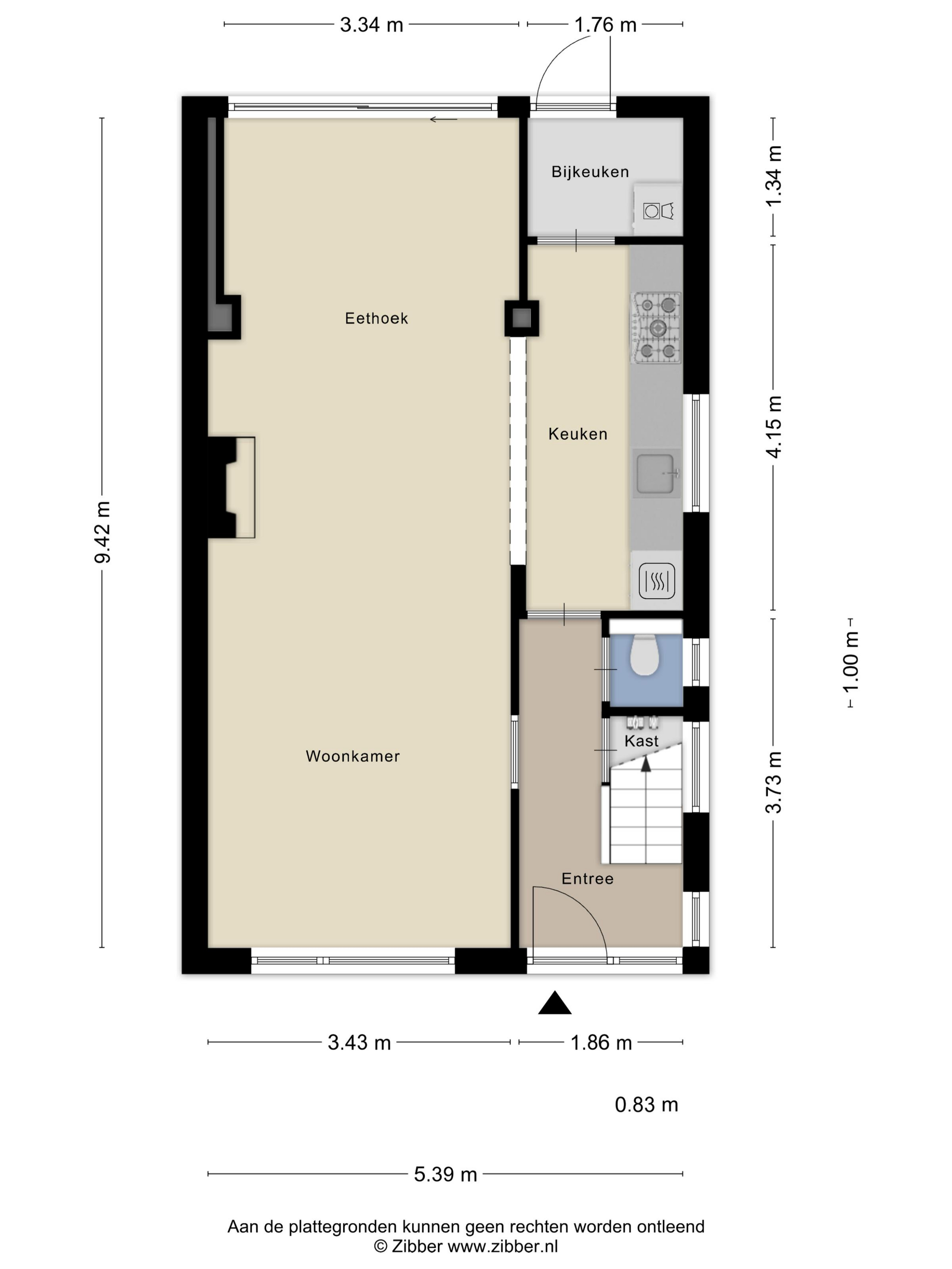 Plattegrond 1 van Prinsesselaan 11