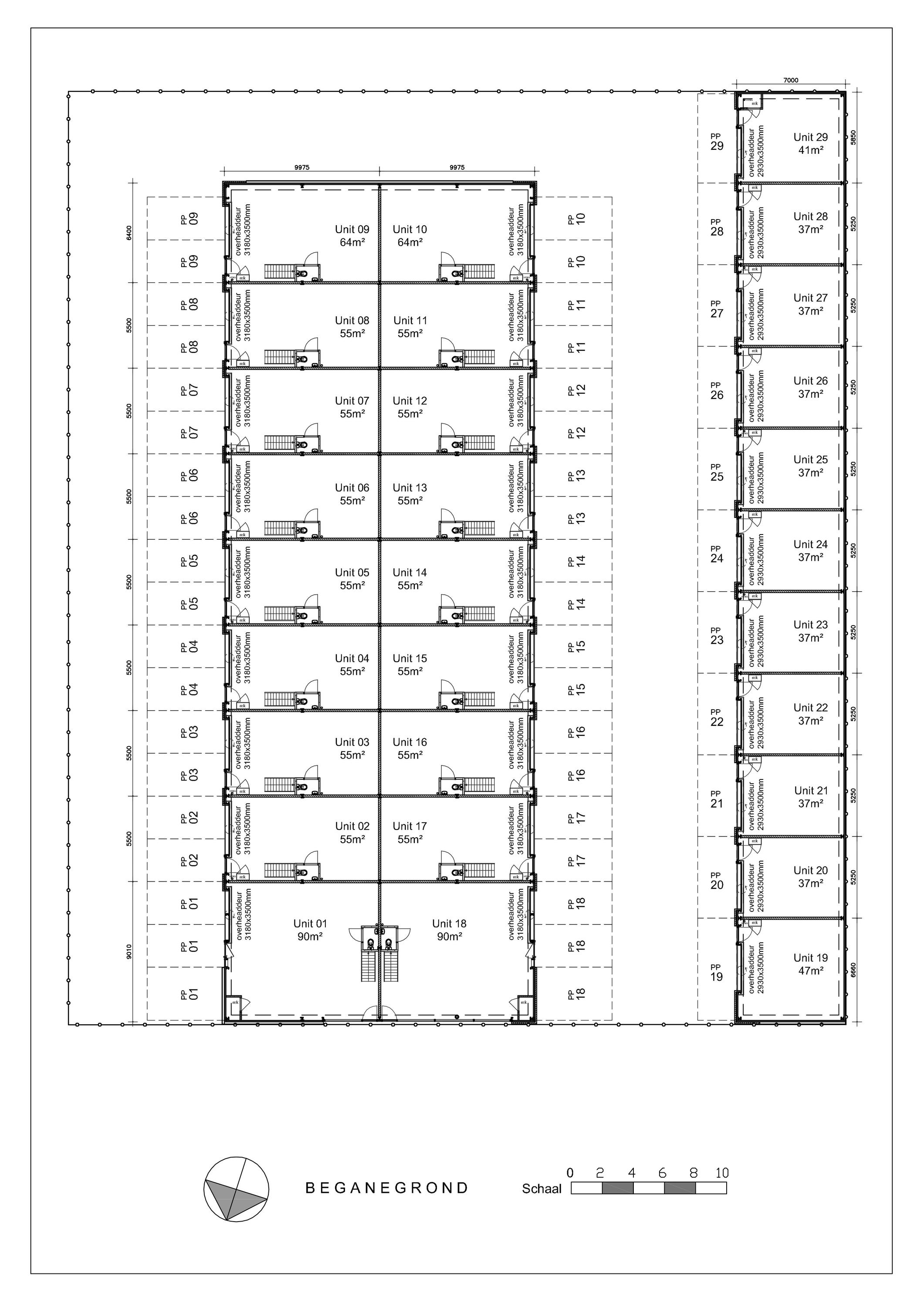 Plattegrond 1 van Marconiweg 4A