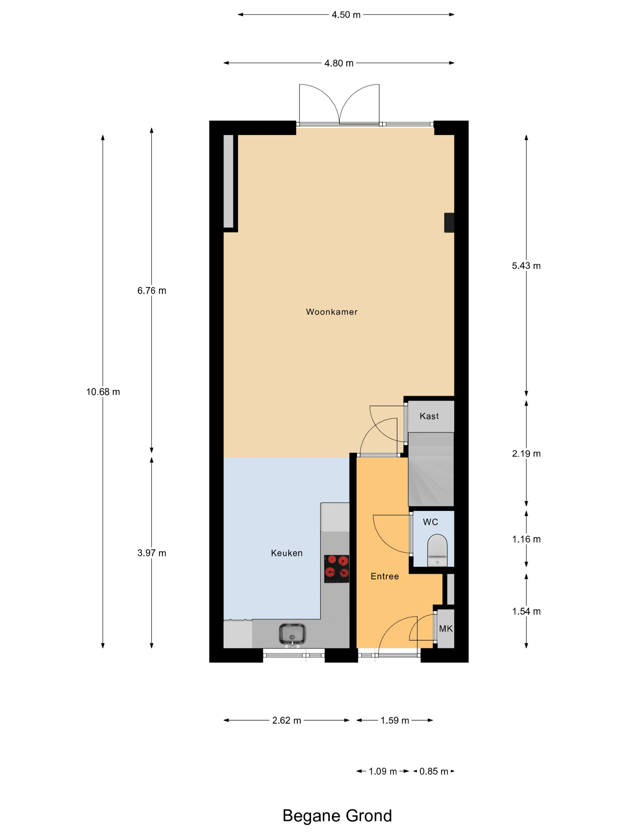 Plattegrond 1 van Vermeulenlaan 15