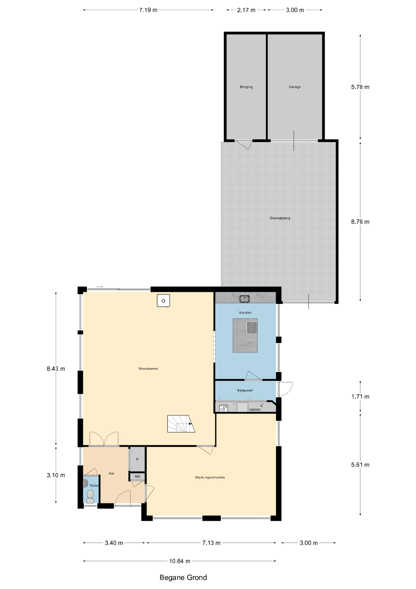 Plattegrond 1 van Voorweg 42