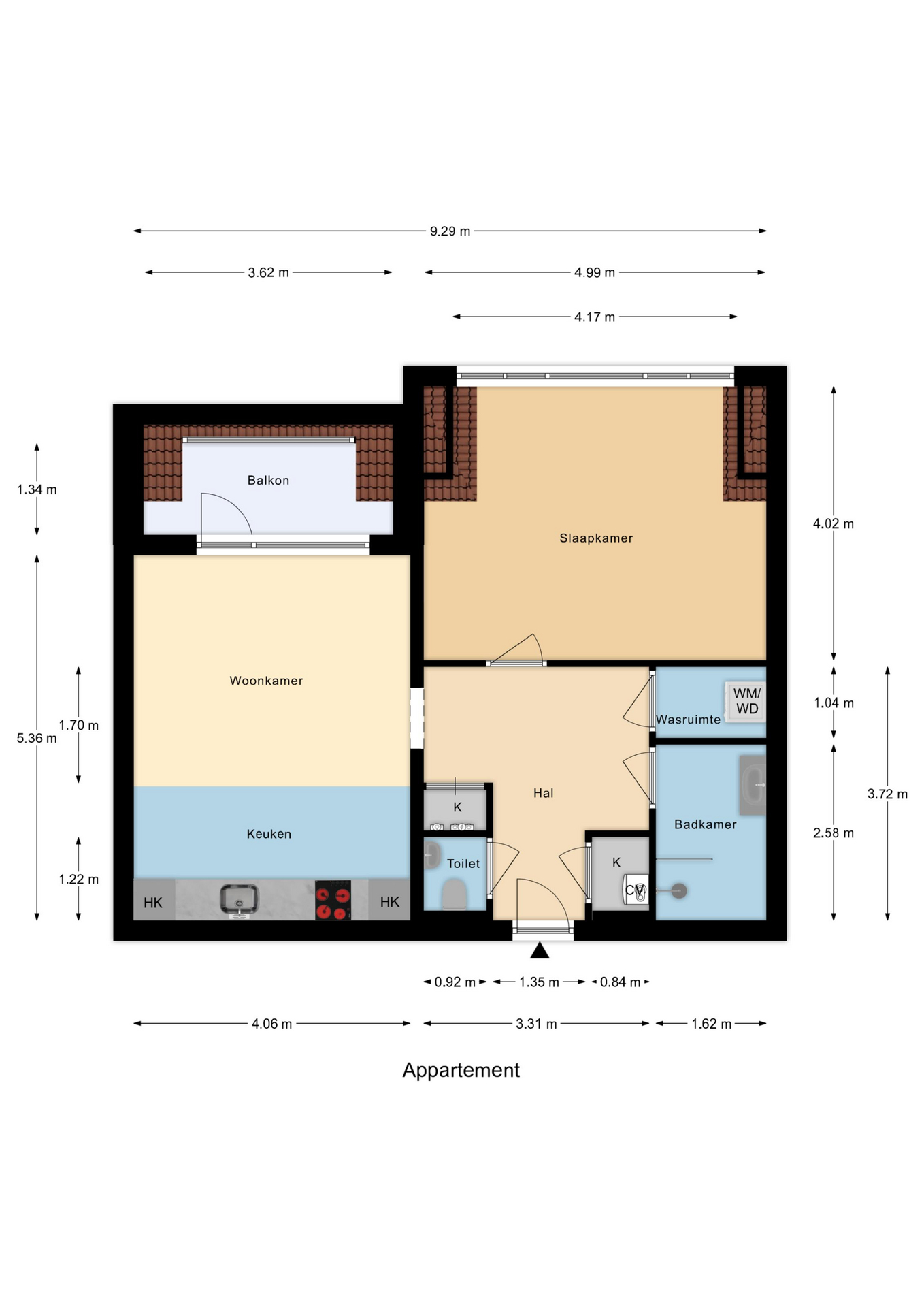 Plattegrond 1 van Elisabethhof 31