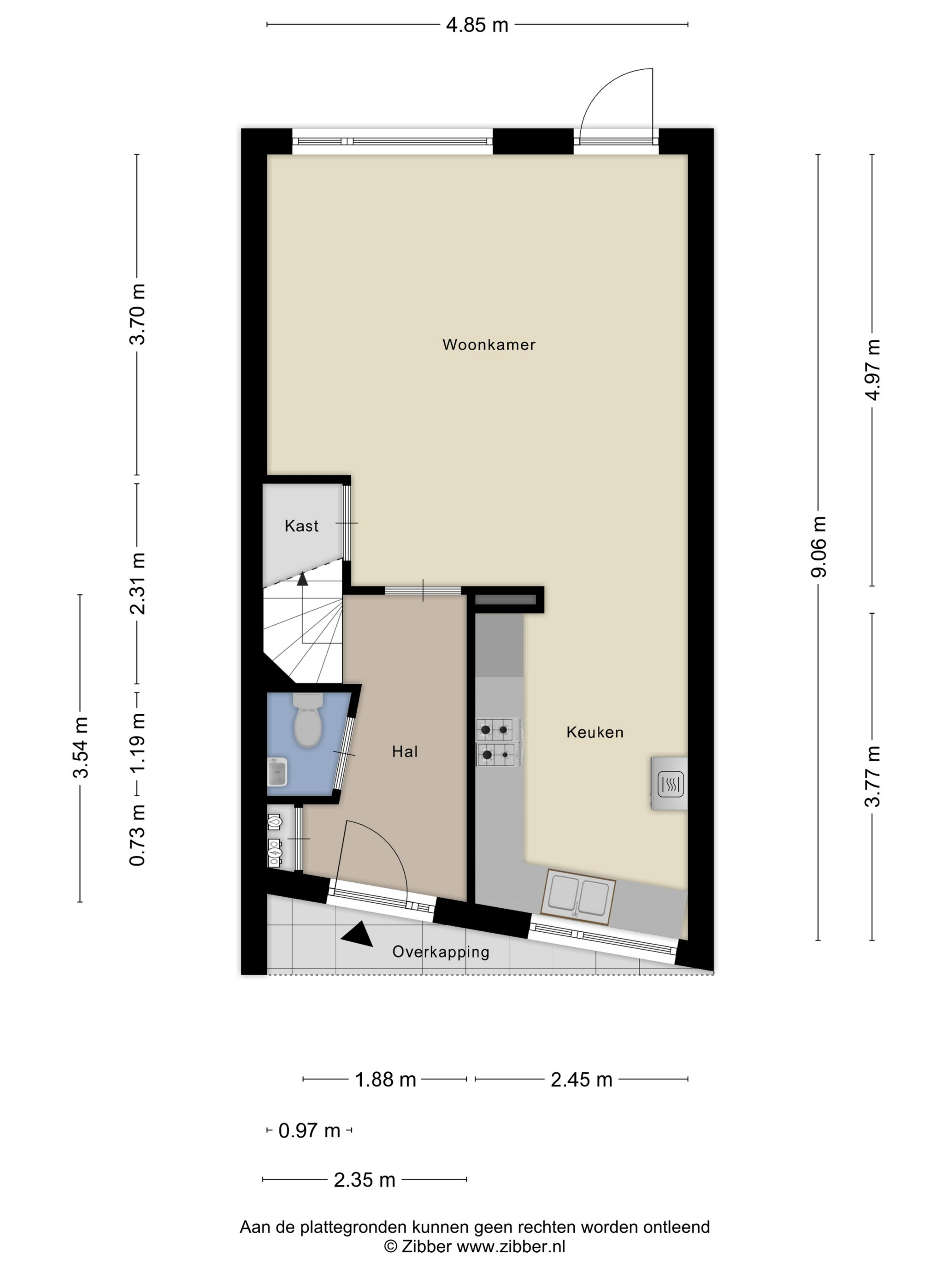 Plattegrond 1 van Aardbeivlinderstraat 11
