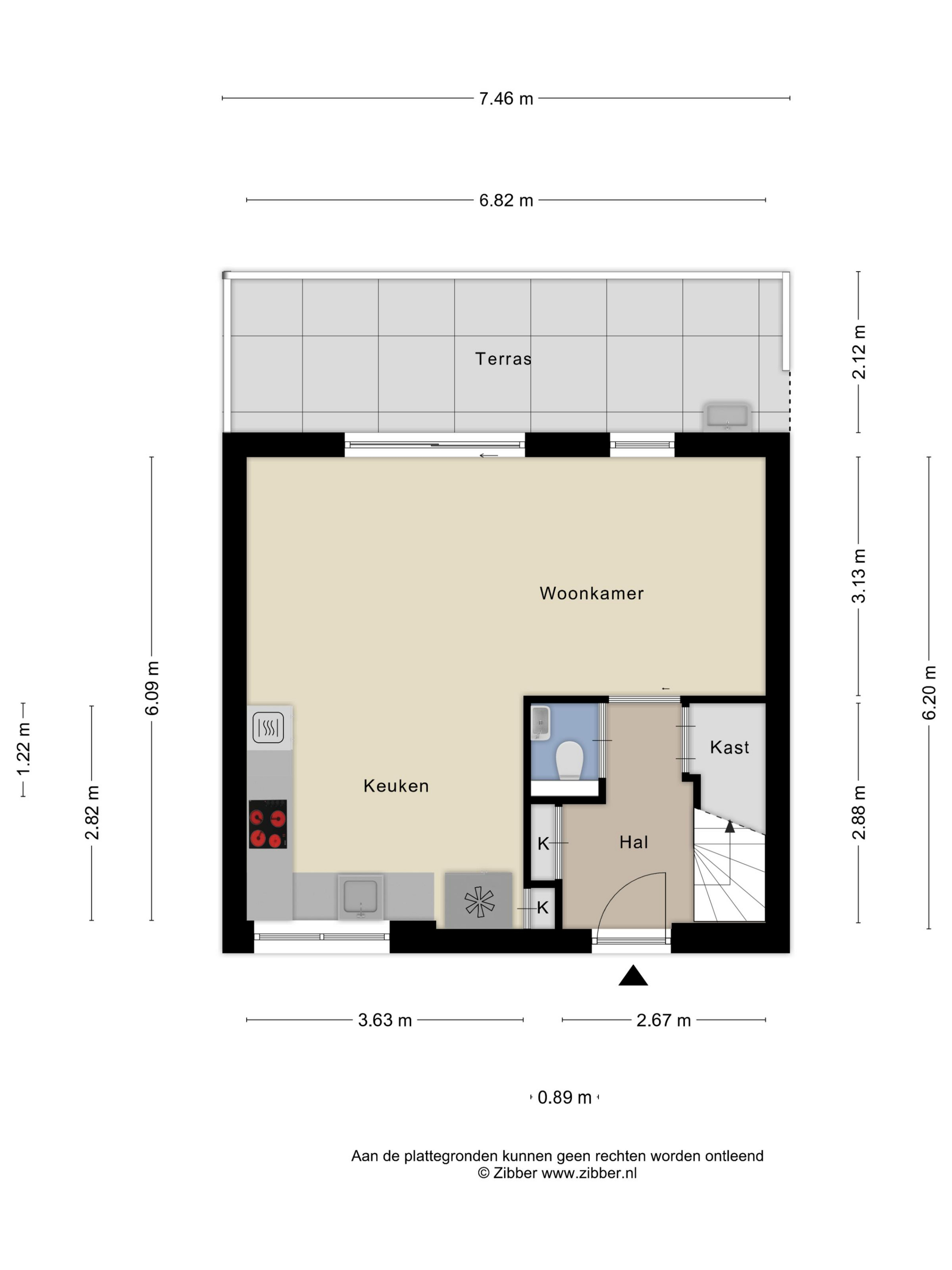Plattegrond 1 van Lijnbaan 14