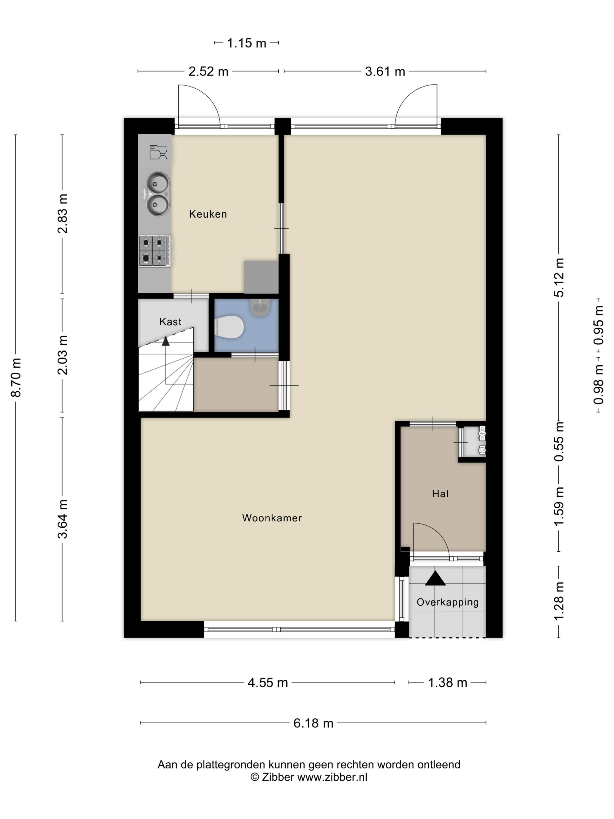 Plattegrond 1 van Weigelialaan 11