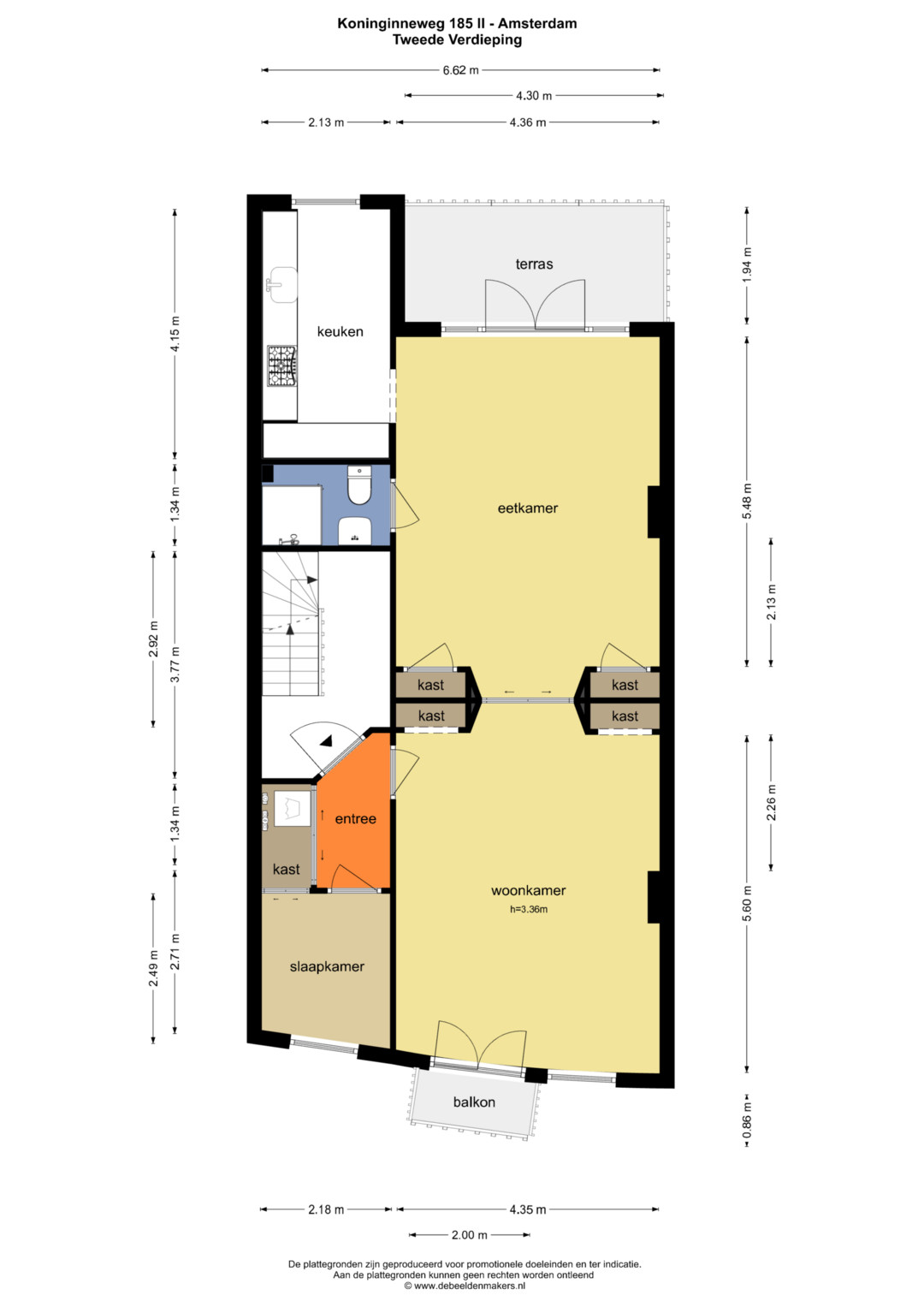Floor plan 1 of Koninginneweg 185-2