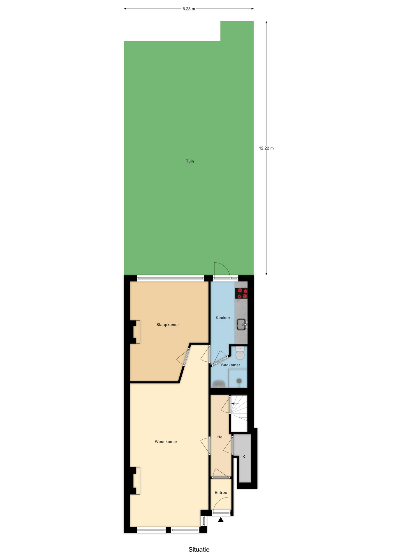Plattegrond 1 van Schieweg 164A