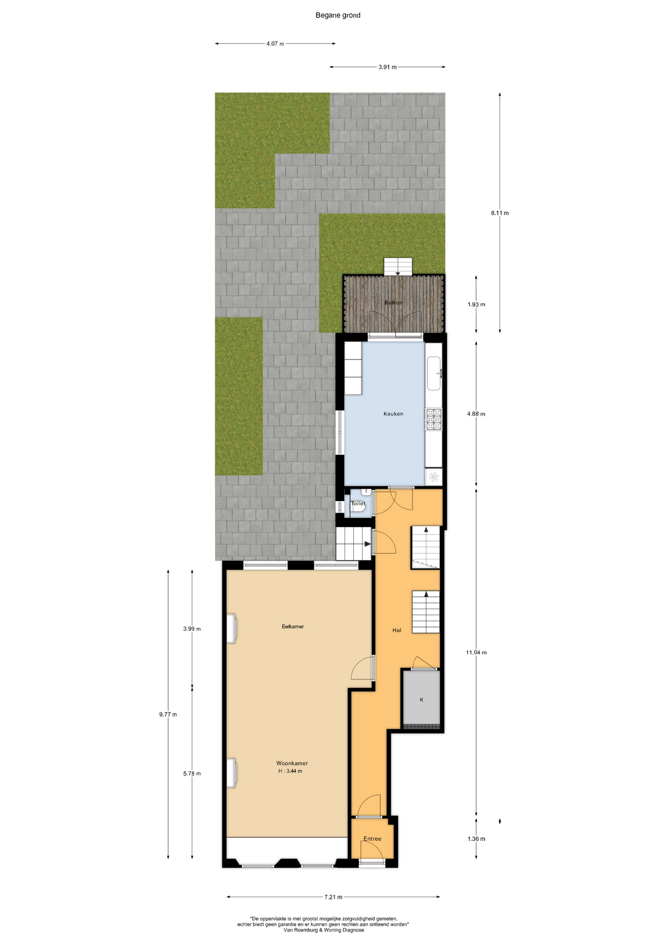 Floor plan 1 of Vondelstraat 176H